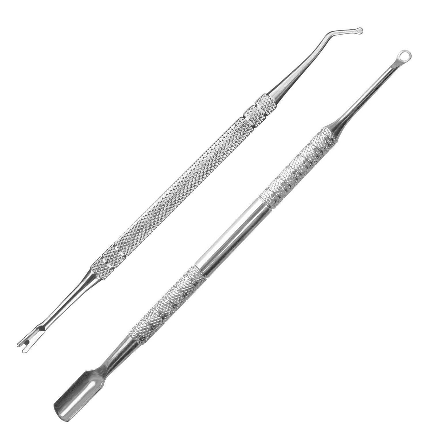 LuxusKollektion Nagelpflege-Set Maniküre-Set Edelstahl 2-tlg. Gelentferner Nagelhautschieber