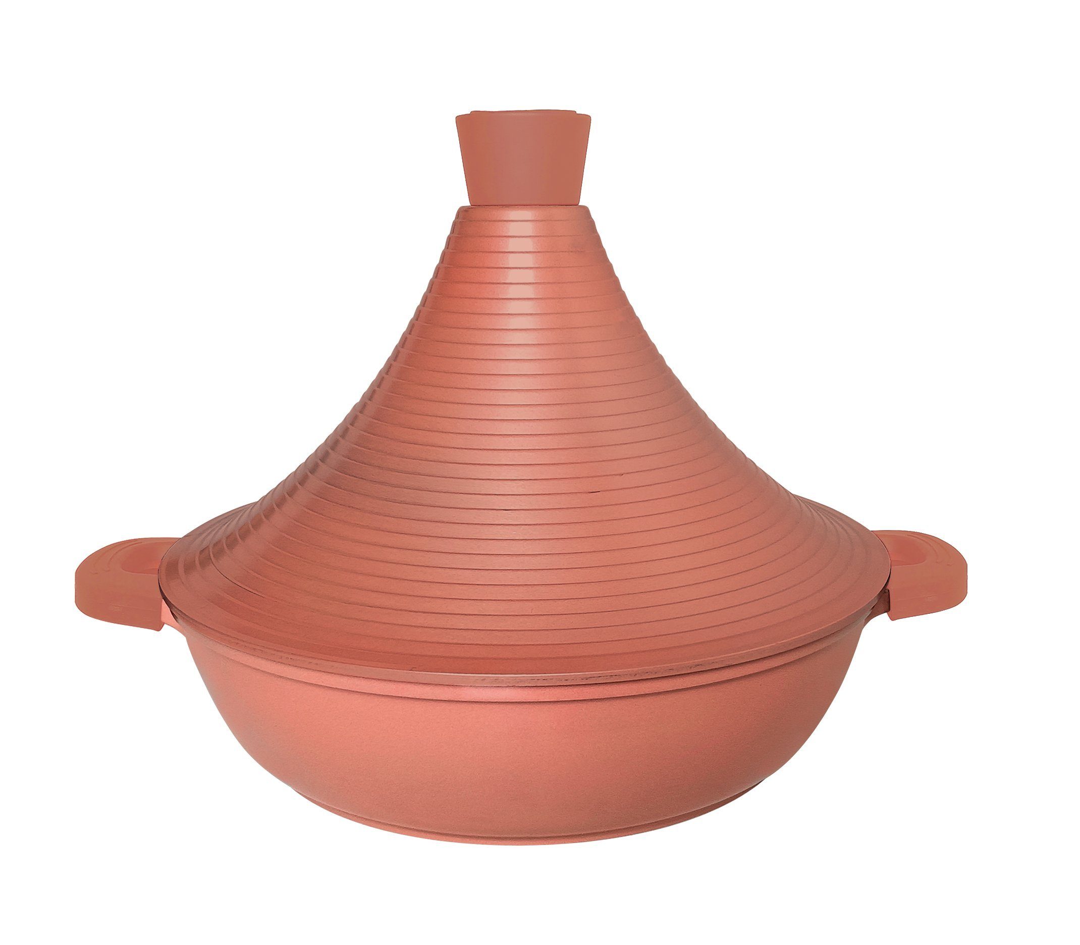 Kochtopf Aluguss Tajine Ø32cm Induktion Silikongriffe Dampfgarer