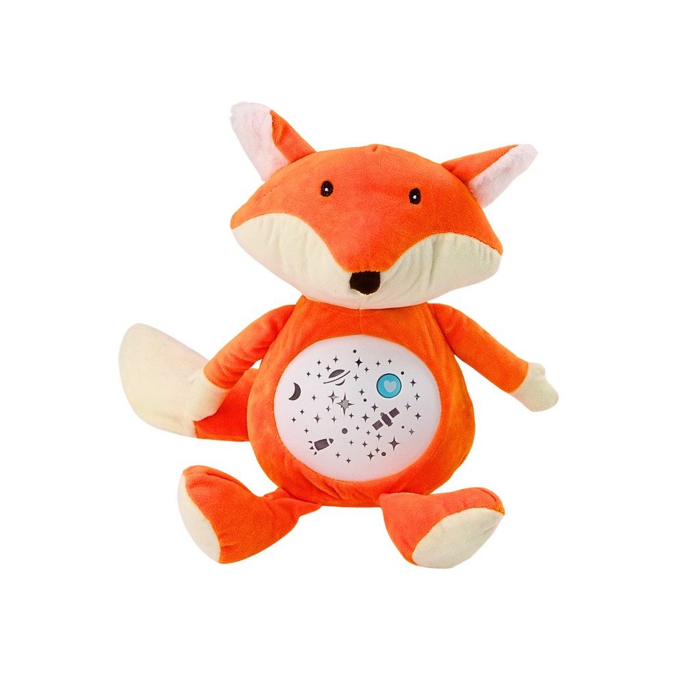 LEAN TOYS Kuscheltier Einschlafhilfe Nachtlicht Schmusetier (Spar-Set, 1-St., 26 x 20 x 16 cm kuschelig), Nachtlicht, Melodien, Tag- und Nachtmodus