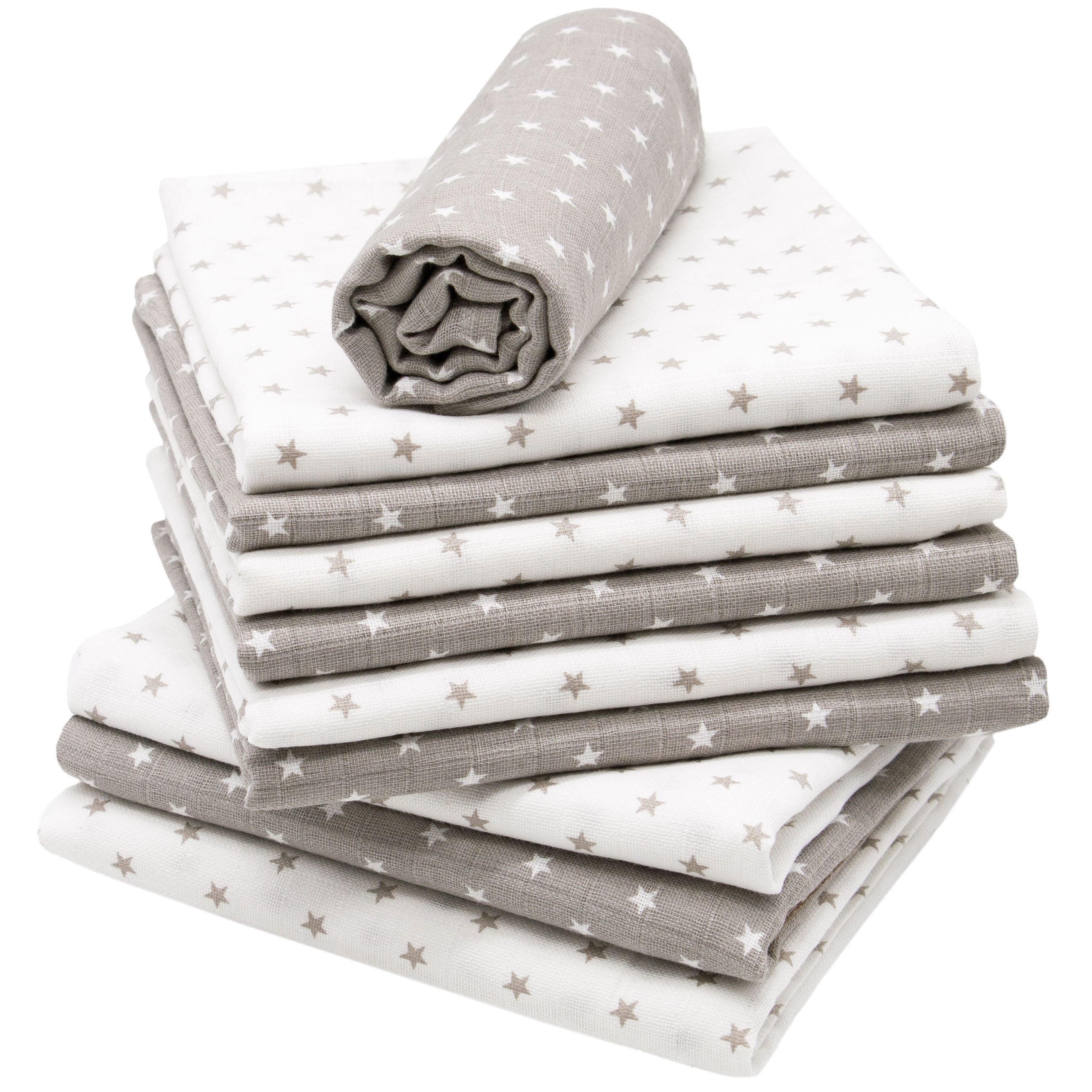 ZOLLNER Spucktuch, (10-tlg., Geschenk-Set), 100% Baumwolle
