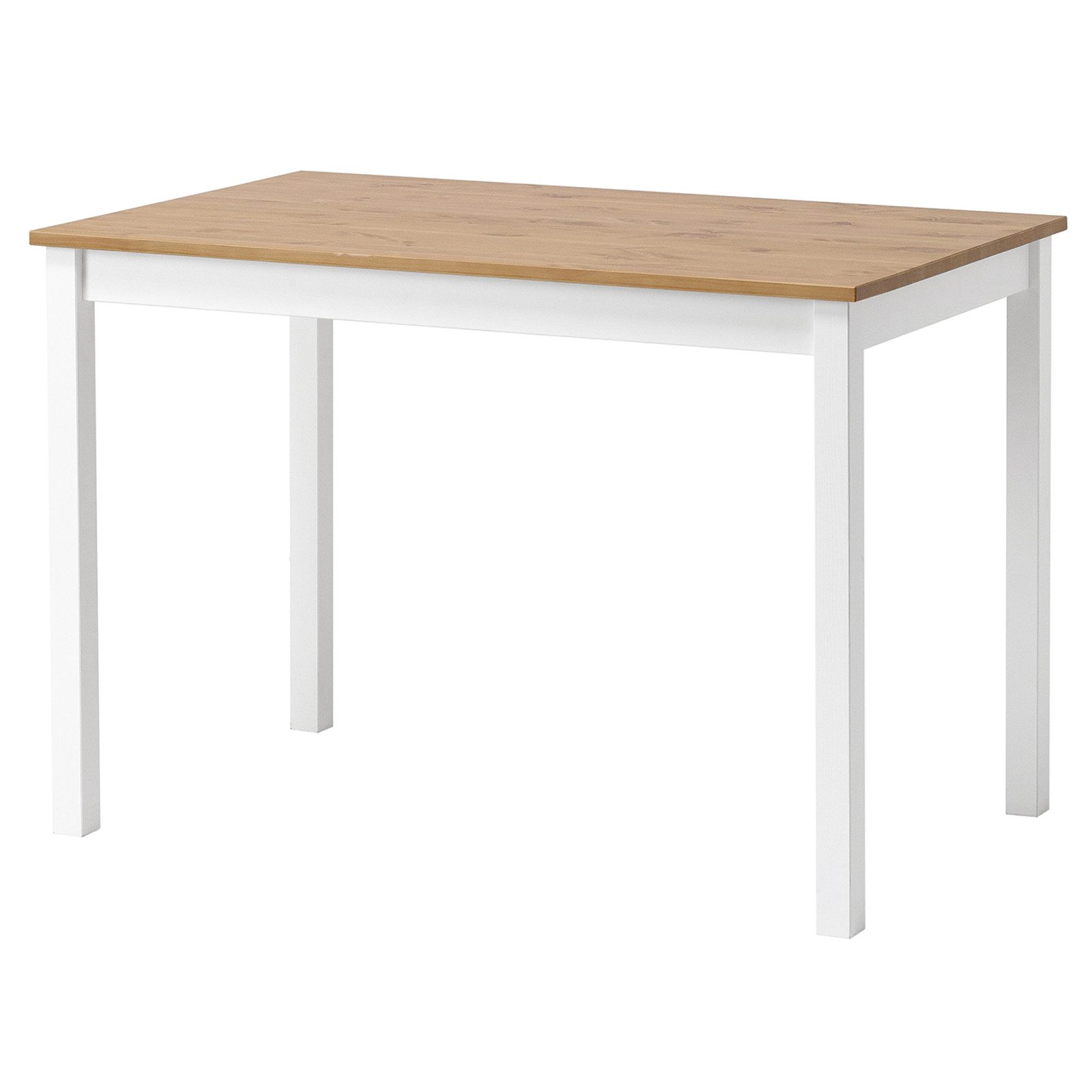 hagge home Schreibtisch hagge home Vesa, Bürotisch Tisch Küchentisch Kiefernholz Weiß-Braun 110 x 60 x 75cm