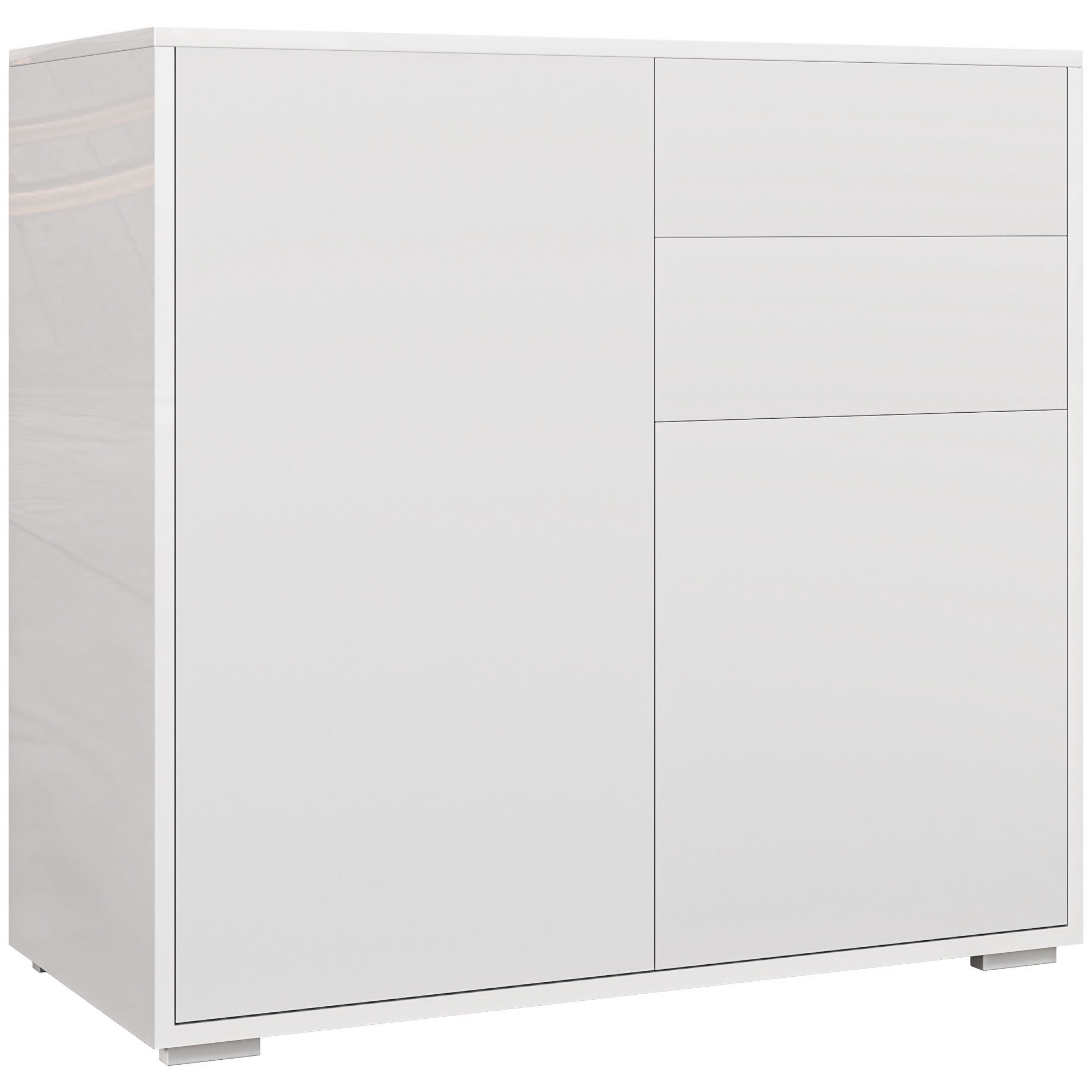HOMCOM Sideboard Aufbewahrungsschrank mit Schublade, 2 günstig online kaufen