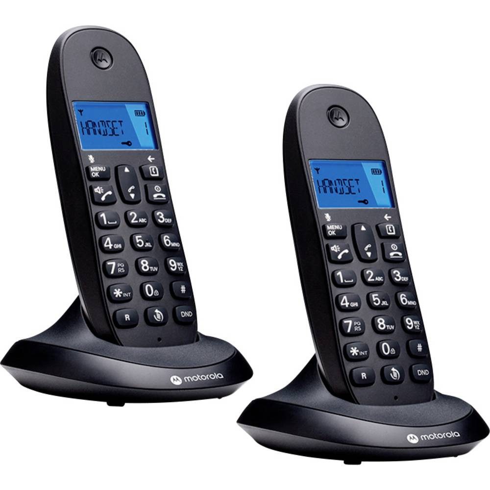 Motorola DECT Phone DECT Mobilteil Schwarz 107C1002CB+ Schnurloses DECT-Telefon