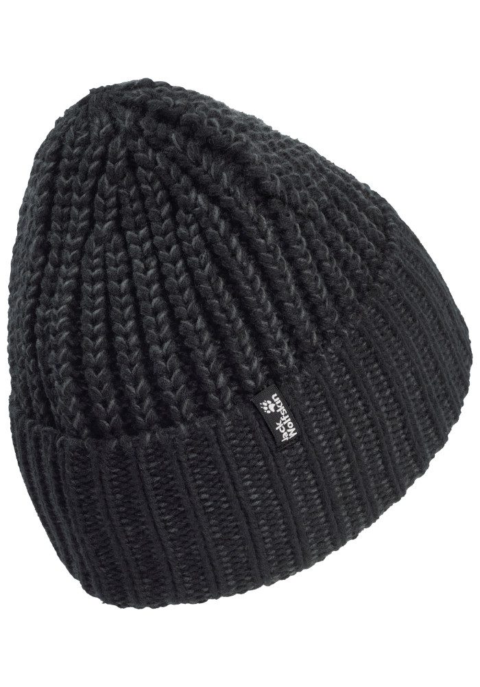 Jack Wolfskin Beanie BADGE PAW BEANIE Strickbeanie, warm, weich