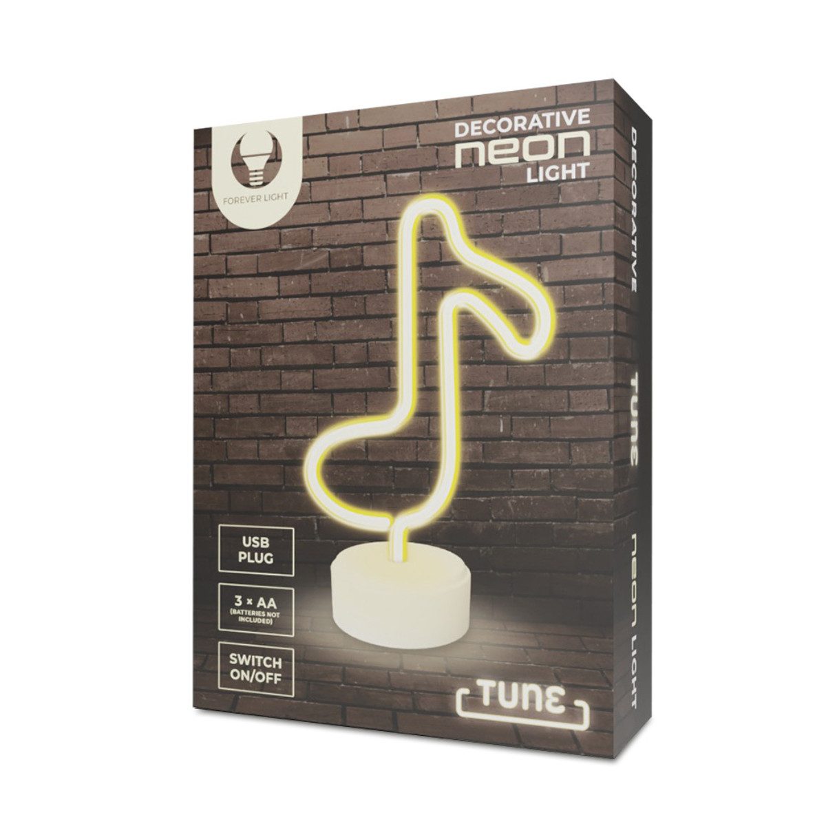 Forever Light LED Dekolicht Forever Light Neon LED-Leuchte TUNE weiß – FSNE günstig online kaufen