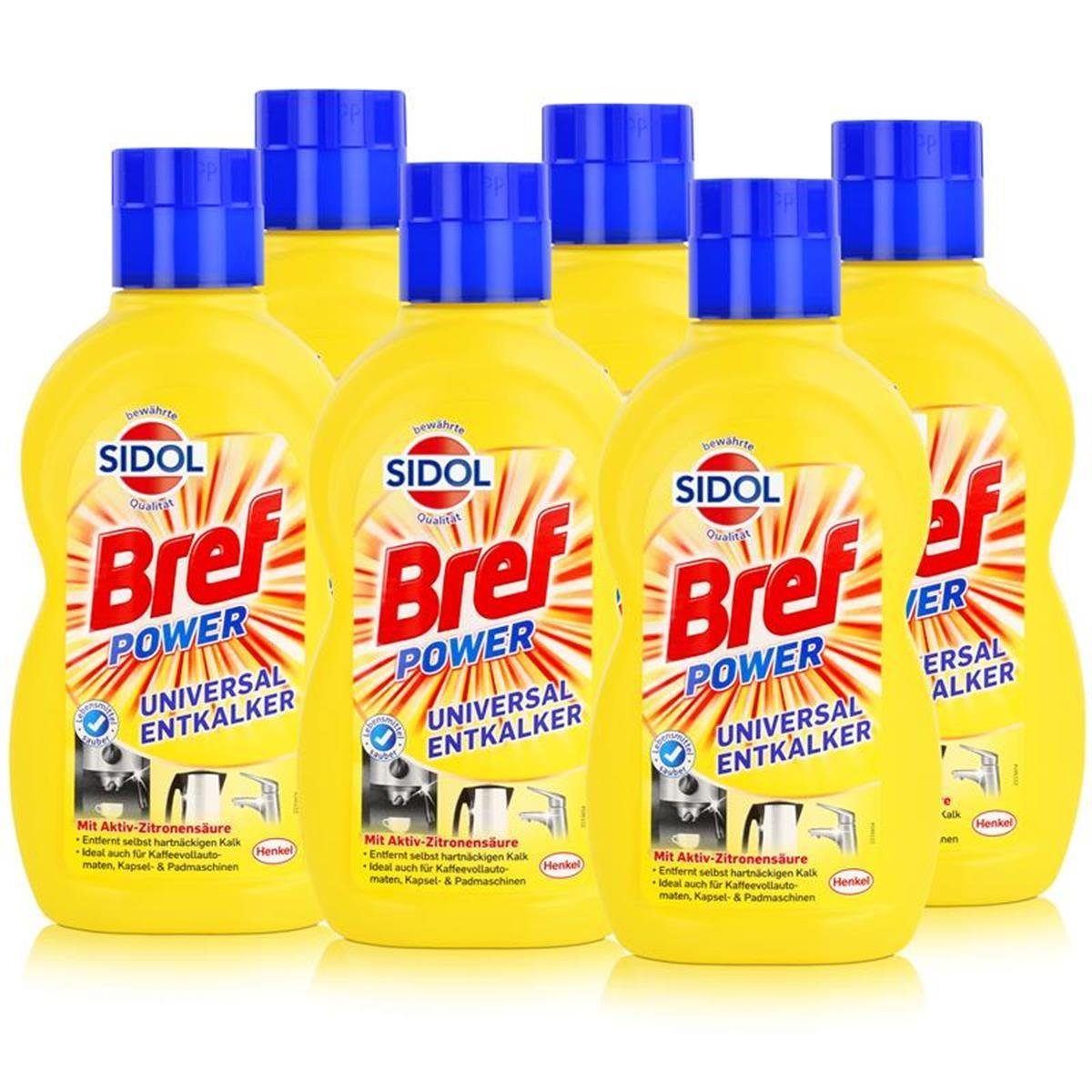 Sidol Sidol Universal-Entkalker 500 ml - Mit Aktiv-Zitronensäure (6er Pack) Entkalker