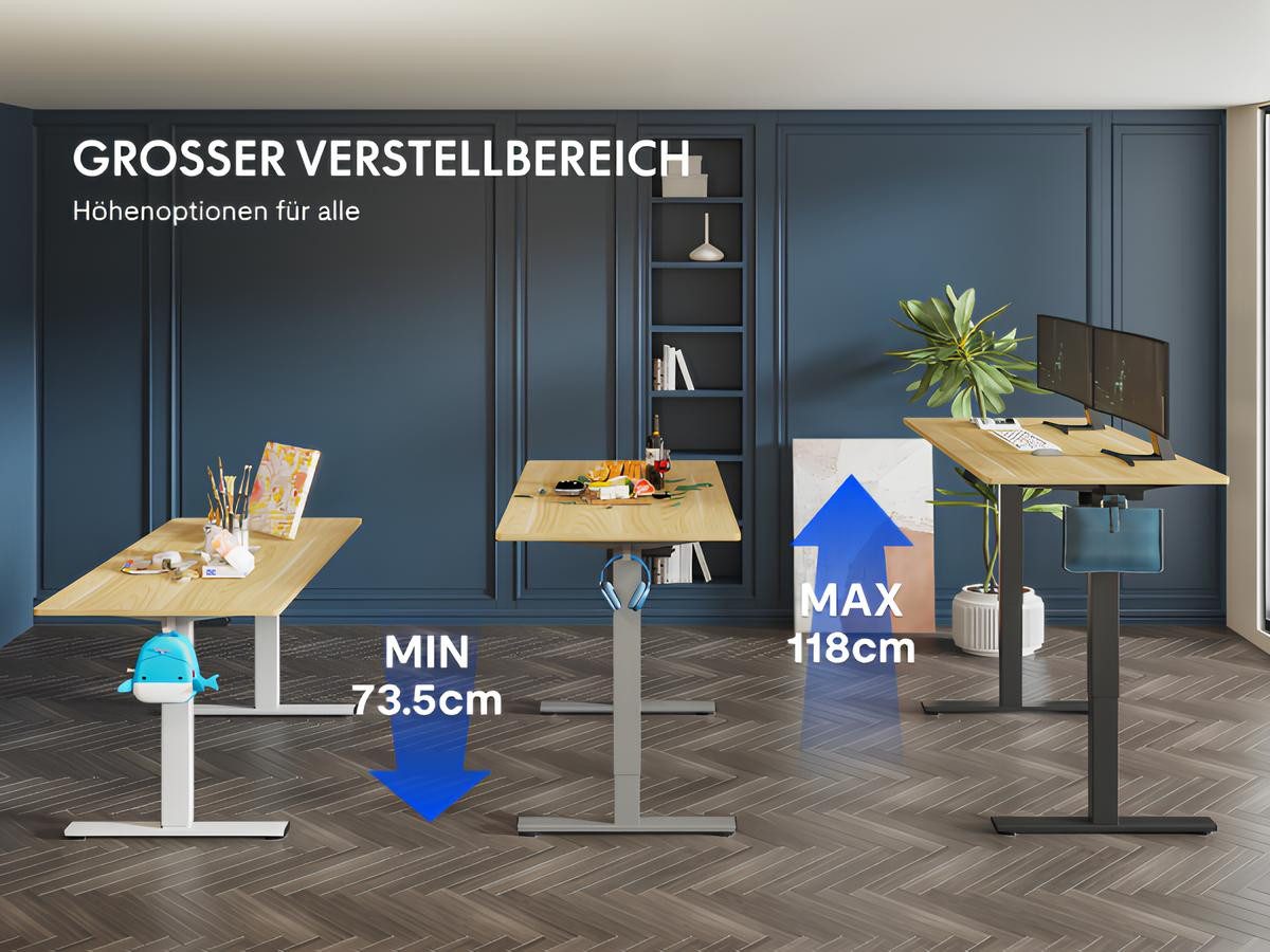 FLEXISPOT Schreibtisch Basic-Series Elektrisch höhenverstellbarer Schreibti günstig online kaufen