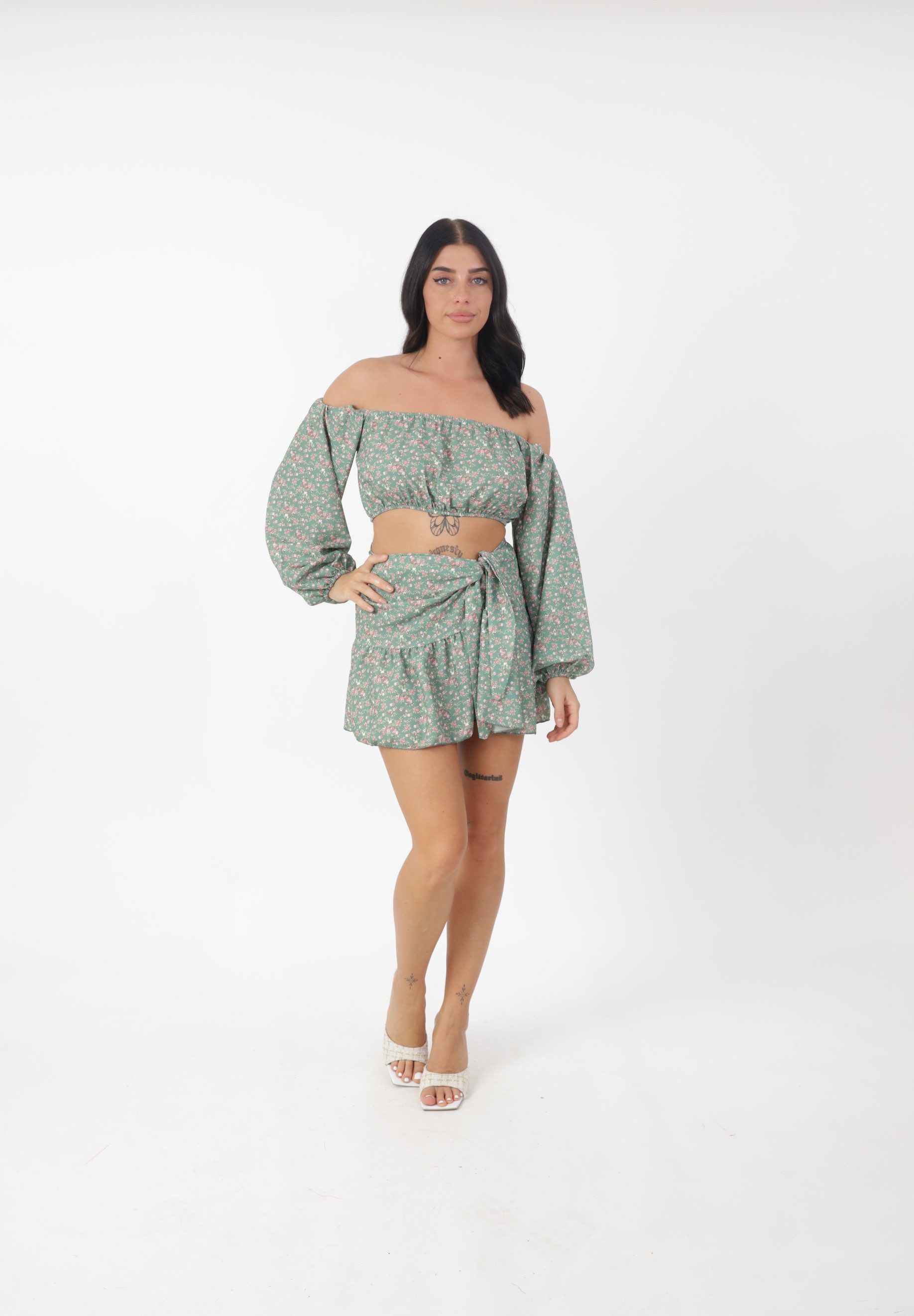 Elara Blusentop Damen Set