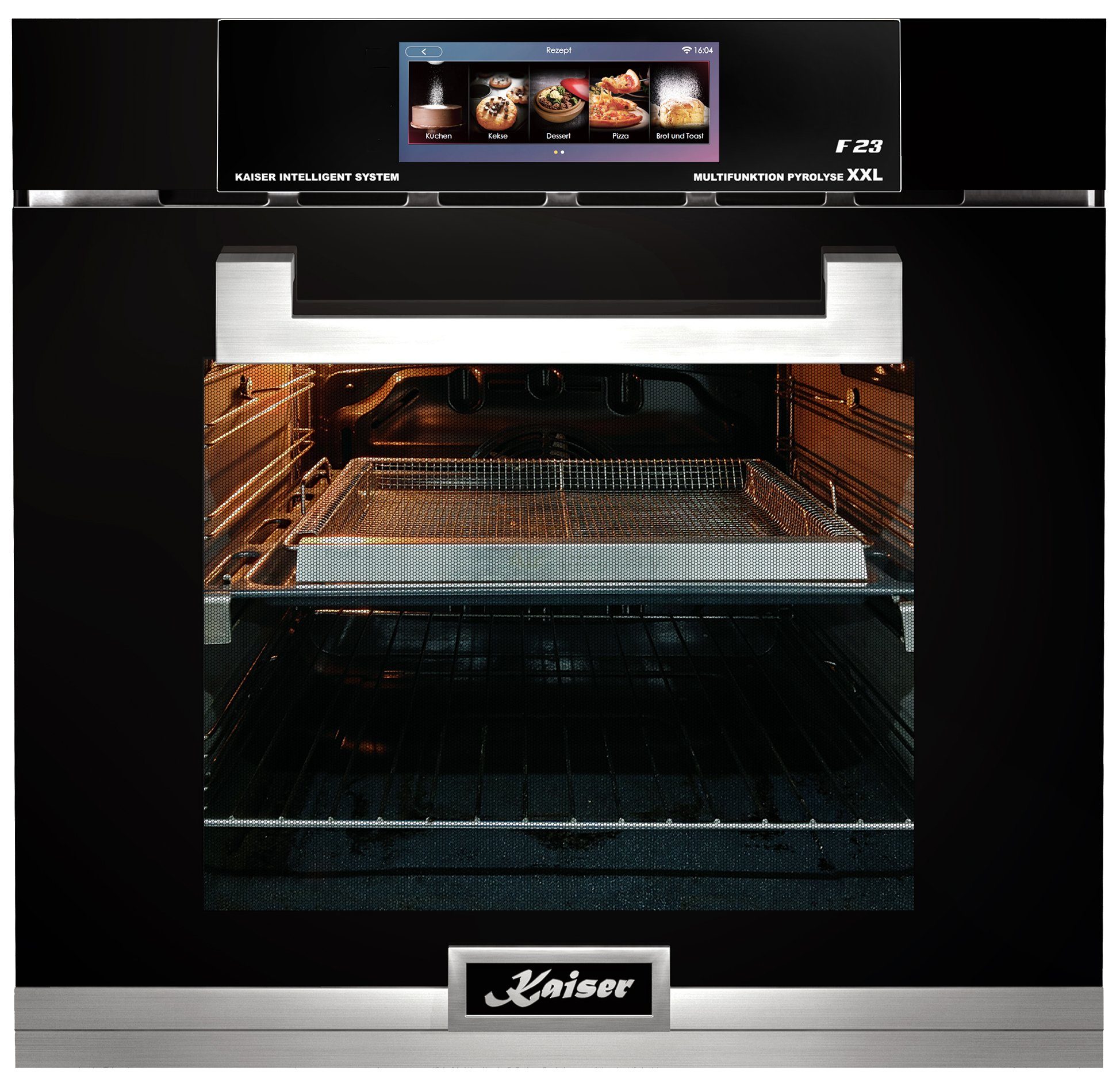 Kaiser Küchengeräte Pyrolyse Backofen LaPerle EH 6344, Elektro Backofen, TFT Display, Air fryer,Bratautomatik,79L