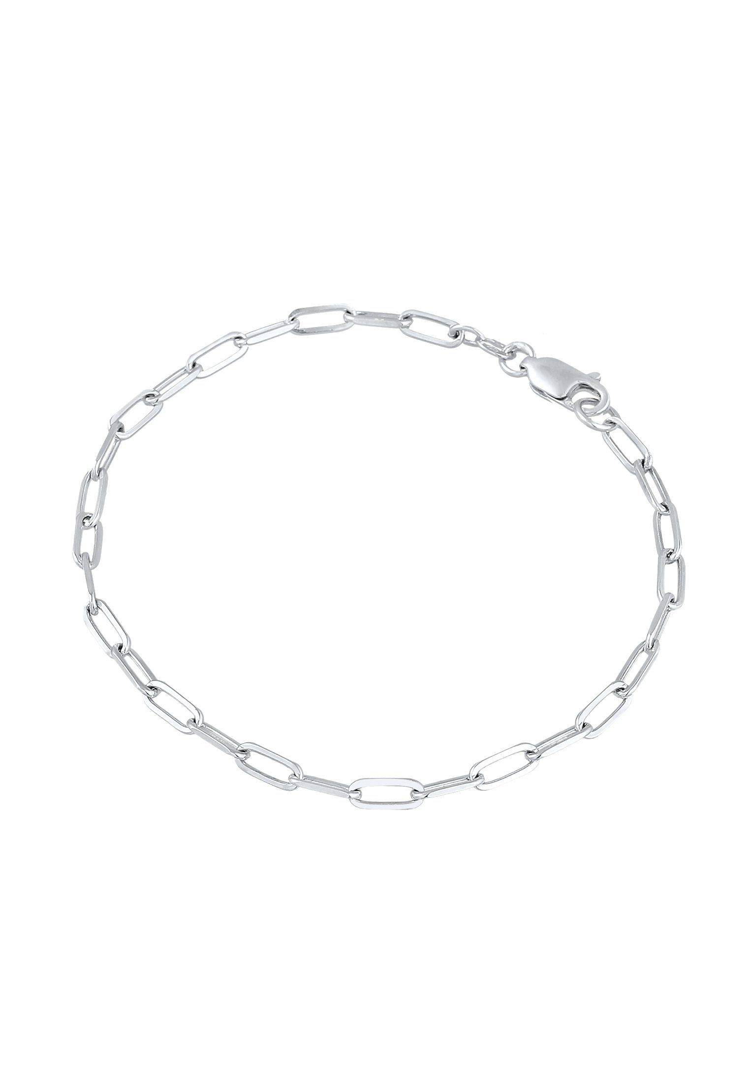 Elli Gliederarmband Chains Oval Chunky Optik 925 Glieder Silber Basic