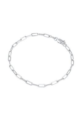 Elli Gliederarmband Glieder Oval Basic Chunky Chains Optik 925 Silber