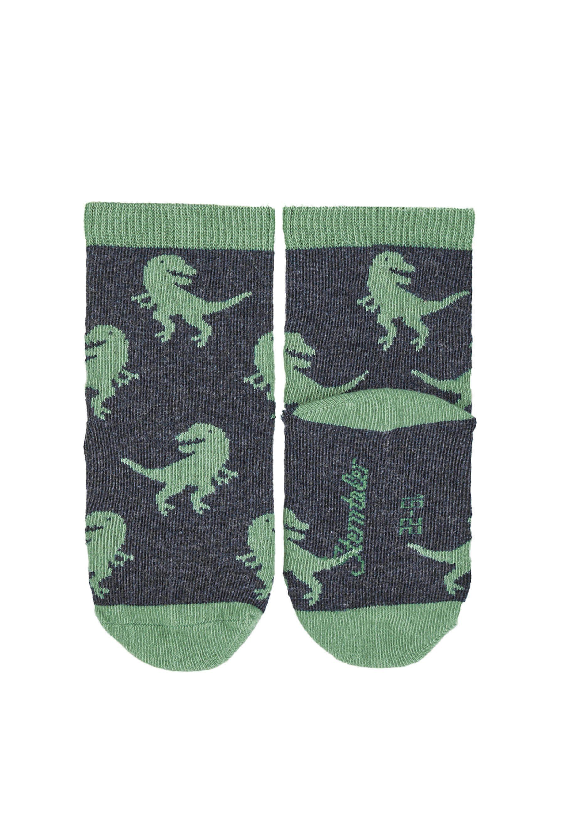 Sterntaler® Feinsöckchen Socken 3er-Pack Dino (3-Paar, 3er-Pack) Socken 3er-Pack hoher Baumwollanteil, Dino-Motive, weich & elastisch