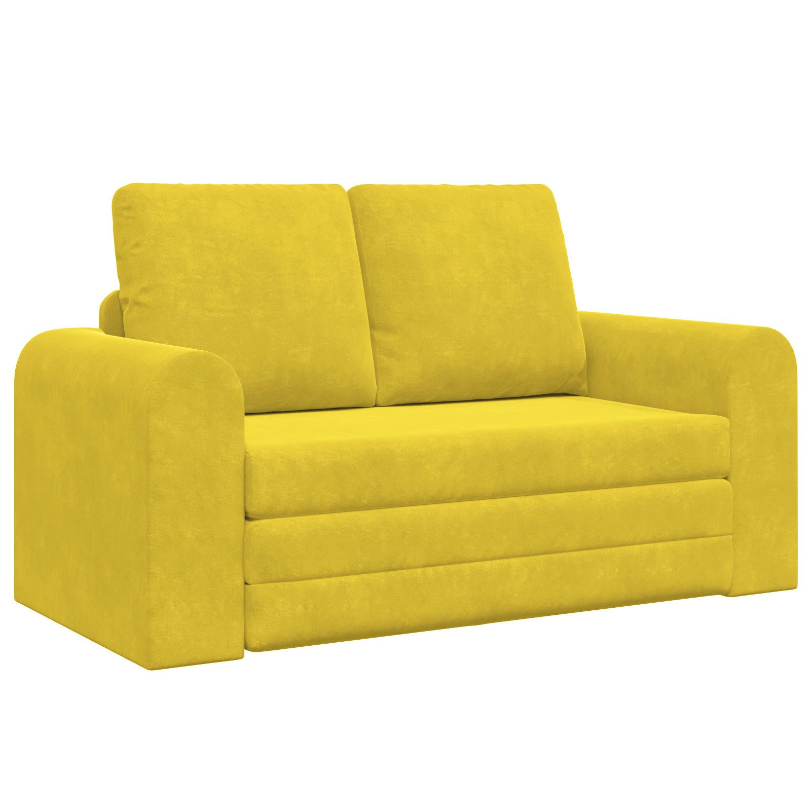 vidaXL Sofa Boden-Sofa-Bett 2-in-1 Gelb 148x71x83 günstig online kaufen