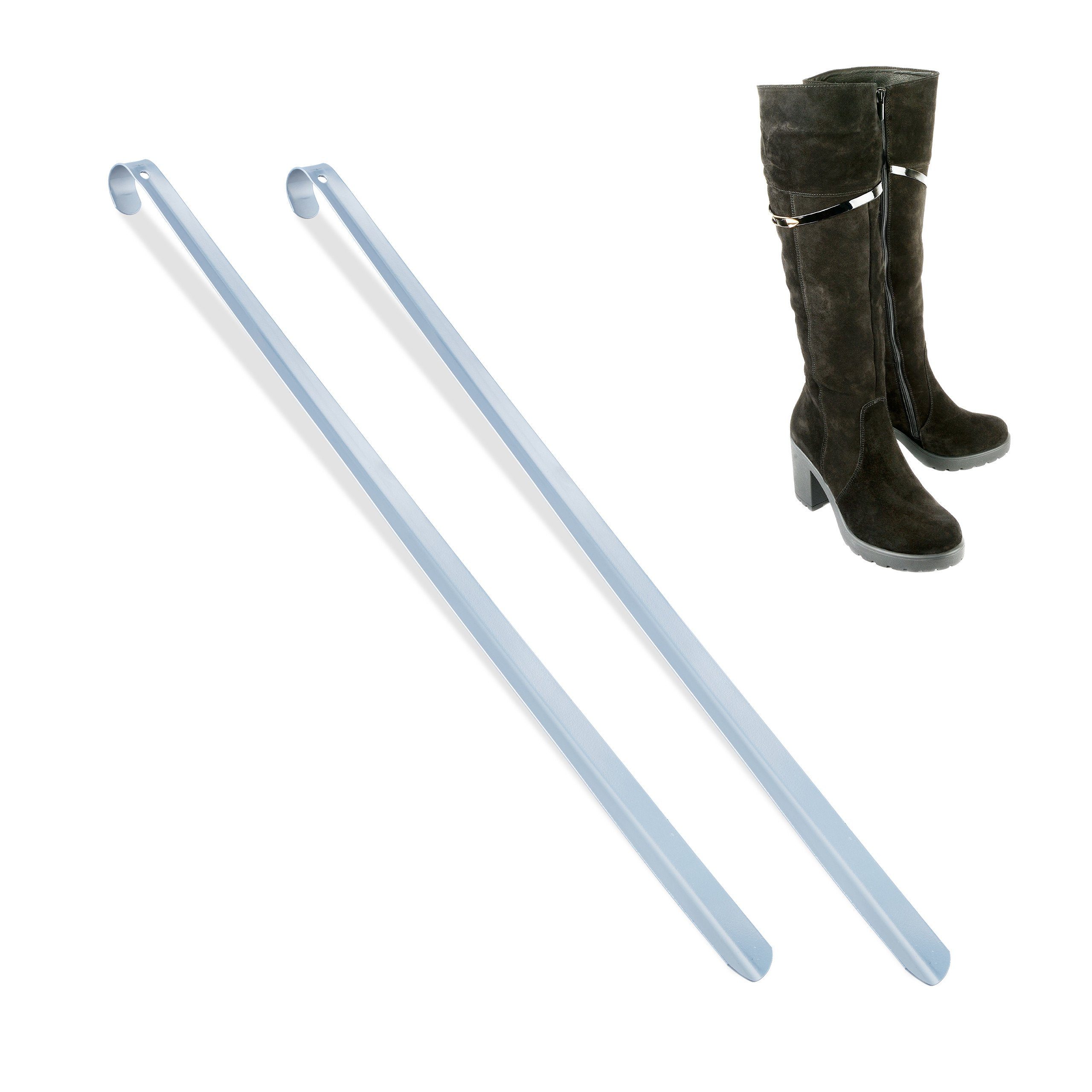 relaxdays Schuhlöffel 2er Set Schuhlöffel 70 cm lang (2-tlg)