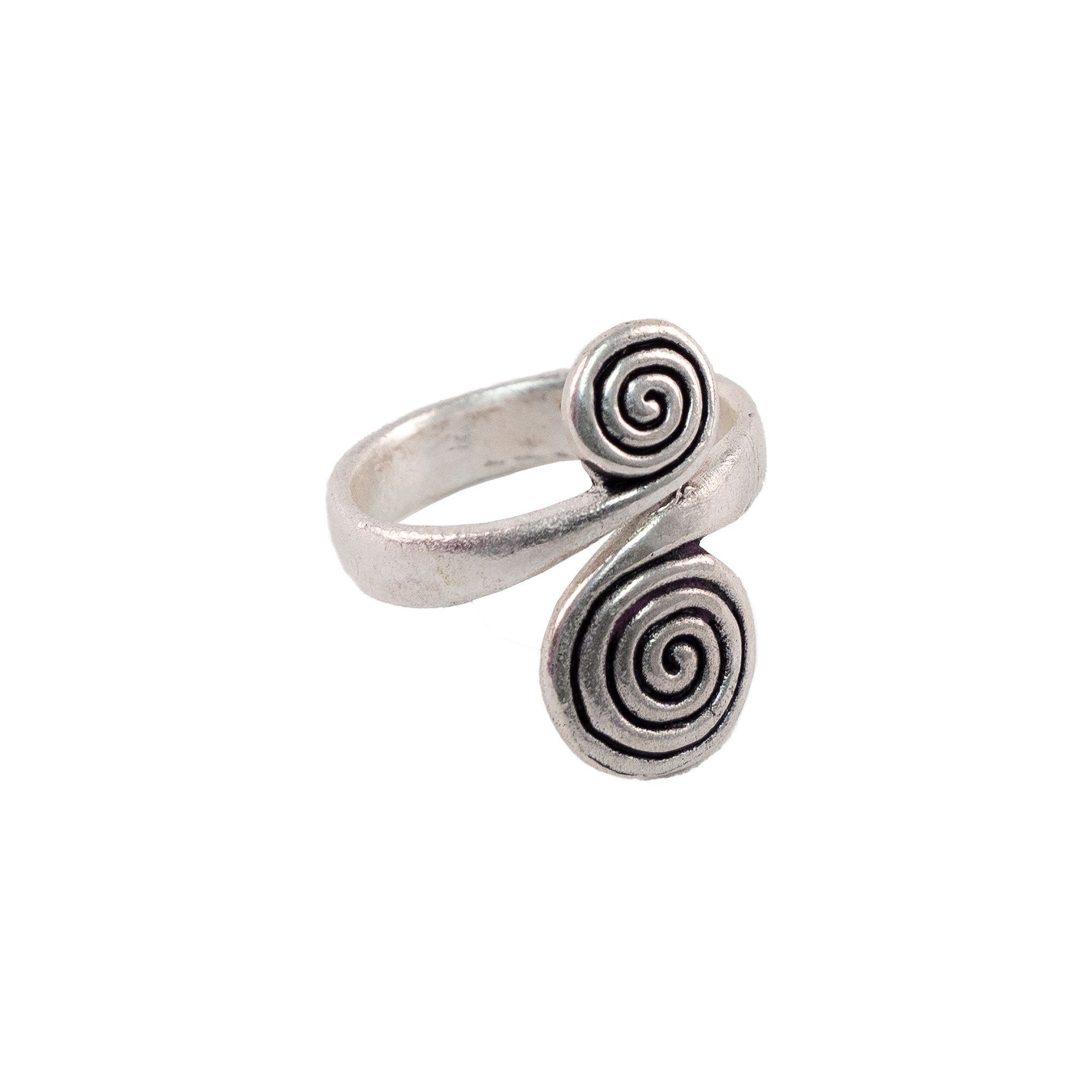 Pera Peris Burgfräulein-Kostüm Wikinger Ring versilbert "Spirale" verschied günstig online kaufen