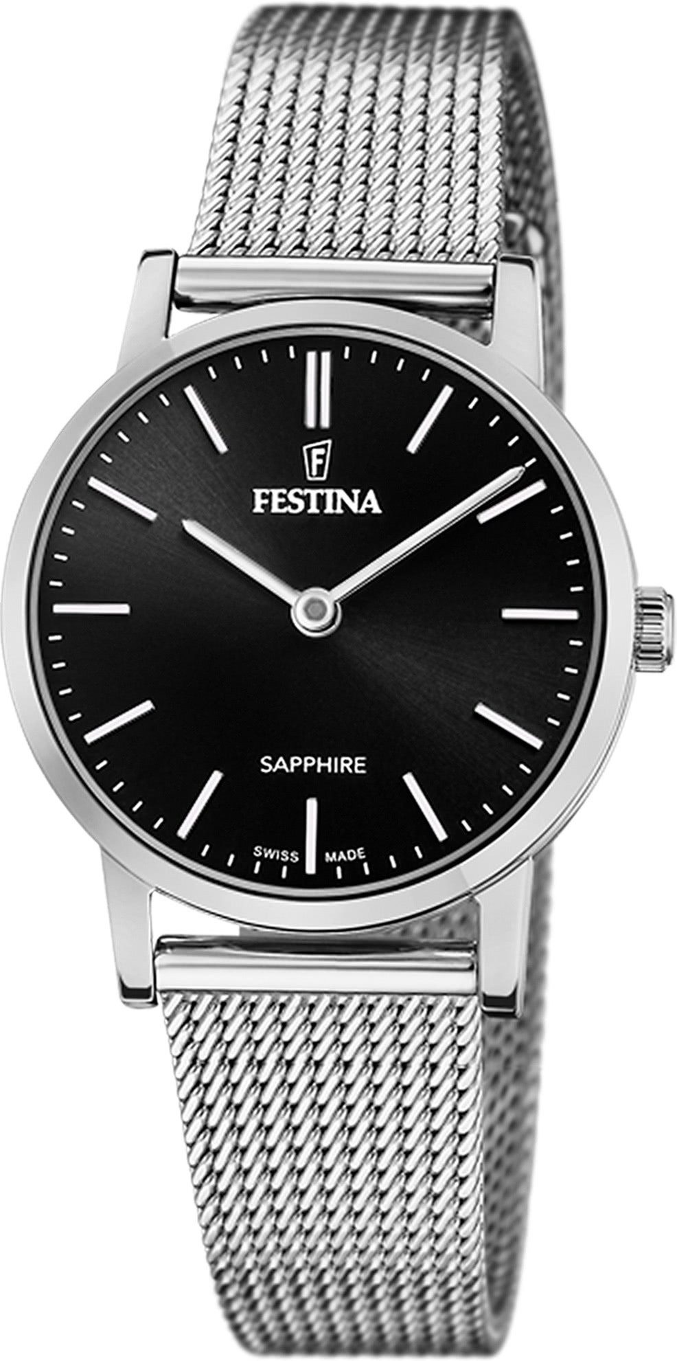 Quarzuhr Festina Damenuhr Edelstahl silber
