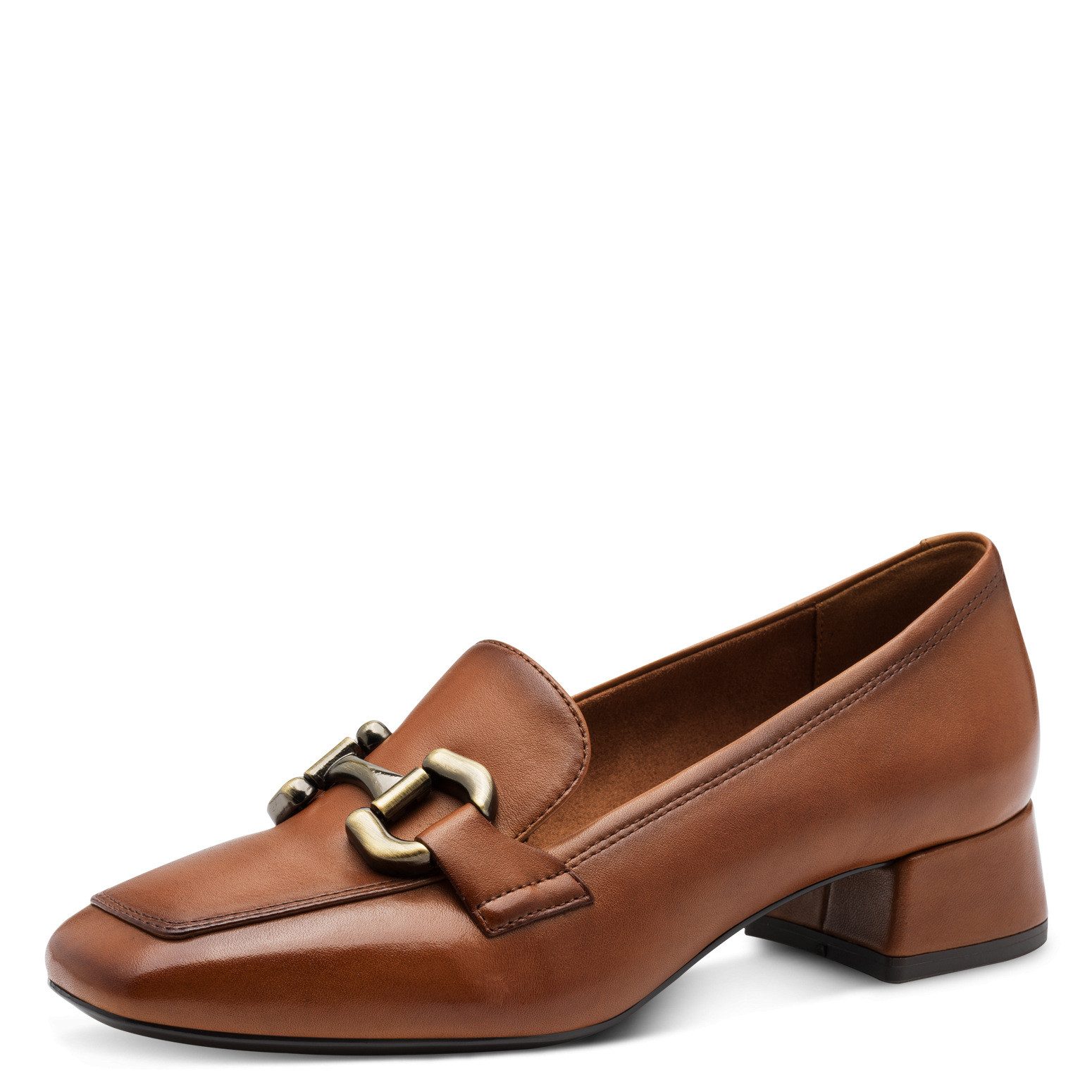 Tamaris Pumps, Blockabsatz, Slipper, Businessschuh mit Zierriegel, Schmuckelement