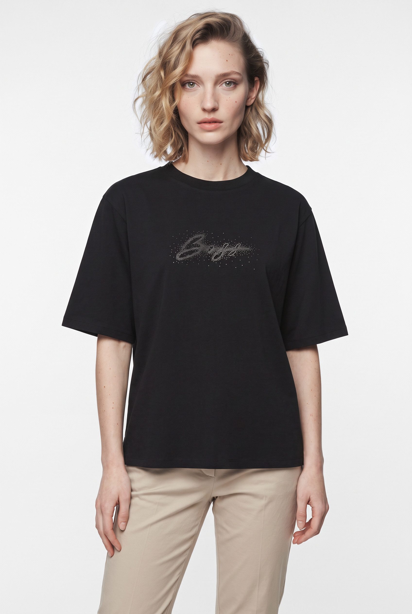 BOSS ORANGE T-Shirt Eregular Premium Damenmode aus reiner Baumwolle, Relaxed Fit