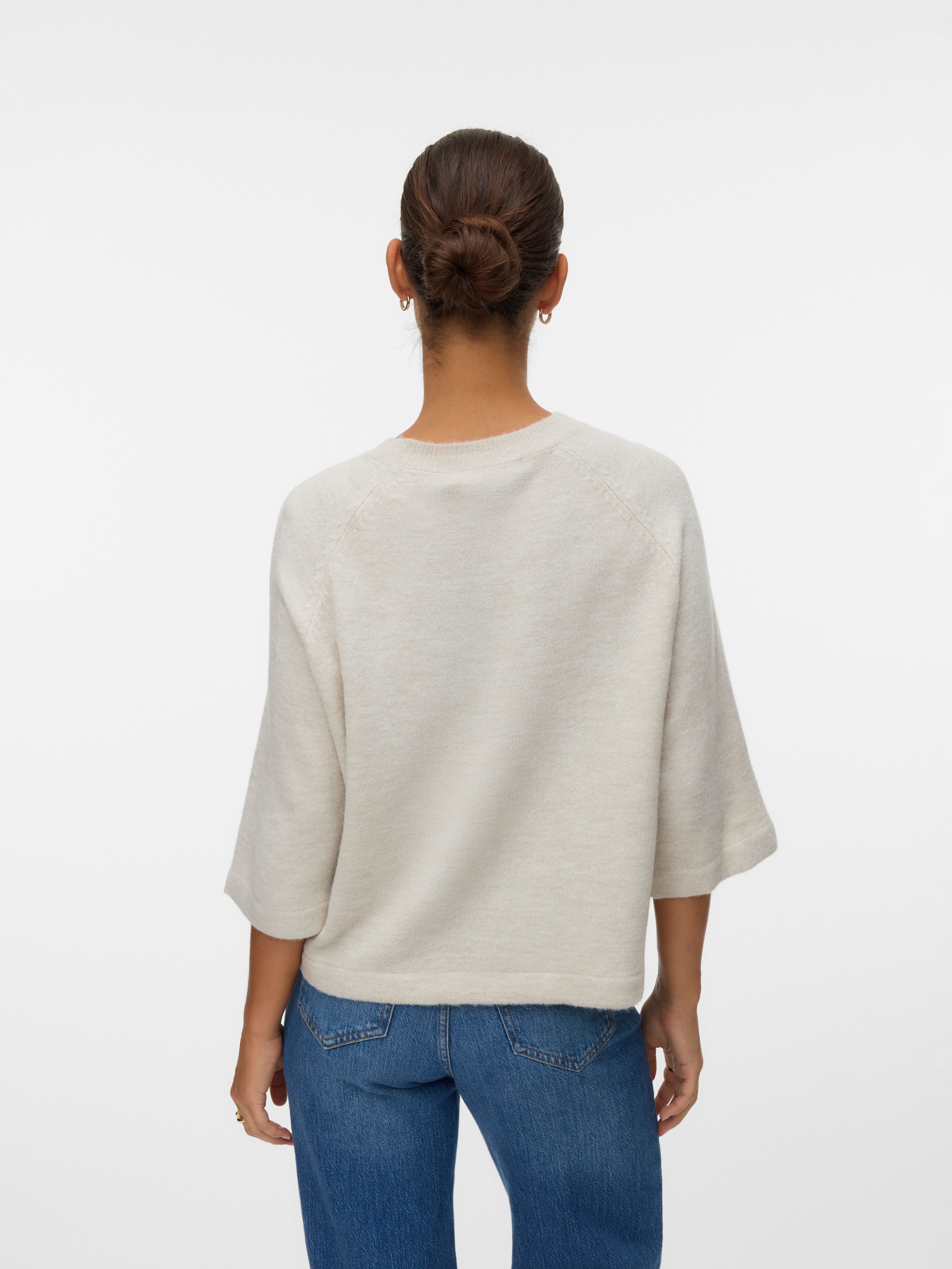Vero Moda Strickpullover VMLEFILE 3/4 O-NECK günstig online kaufen