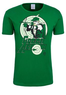LOGOSHIRT T-Shirt Green Arrow mit coolem Frontprint