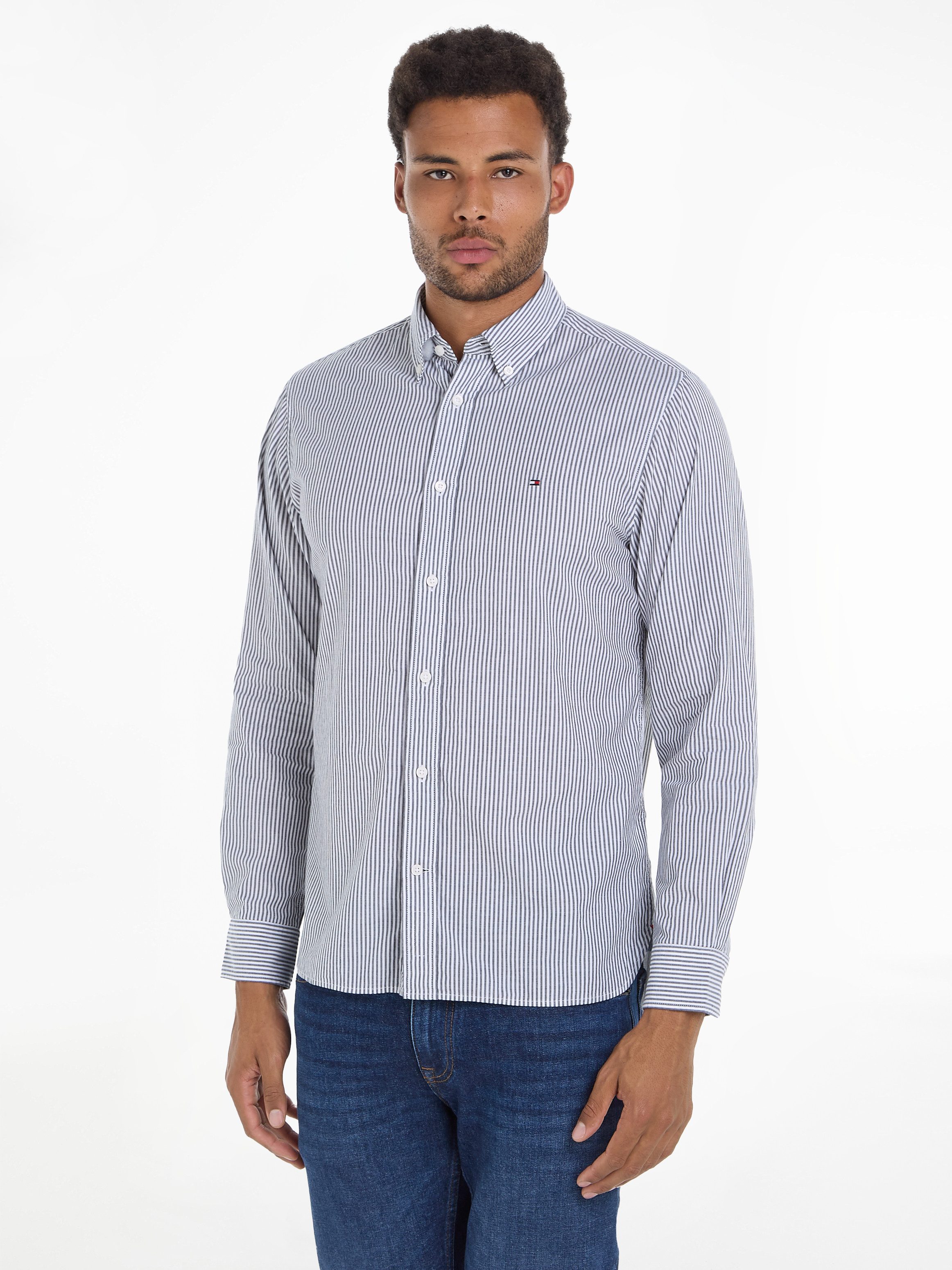 Tommy Hilfiger Businesshemd NAT. SOFT EASY STRIPE Regular Fit SHIRT