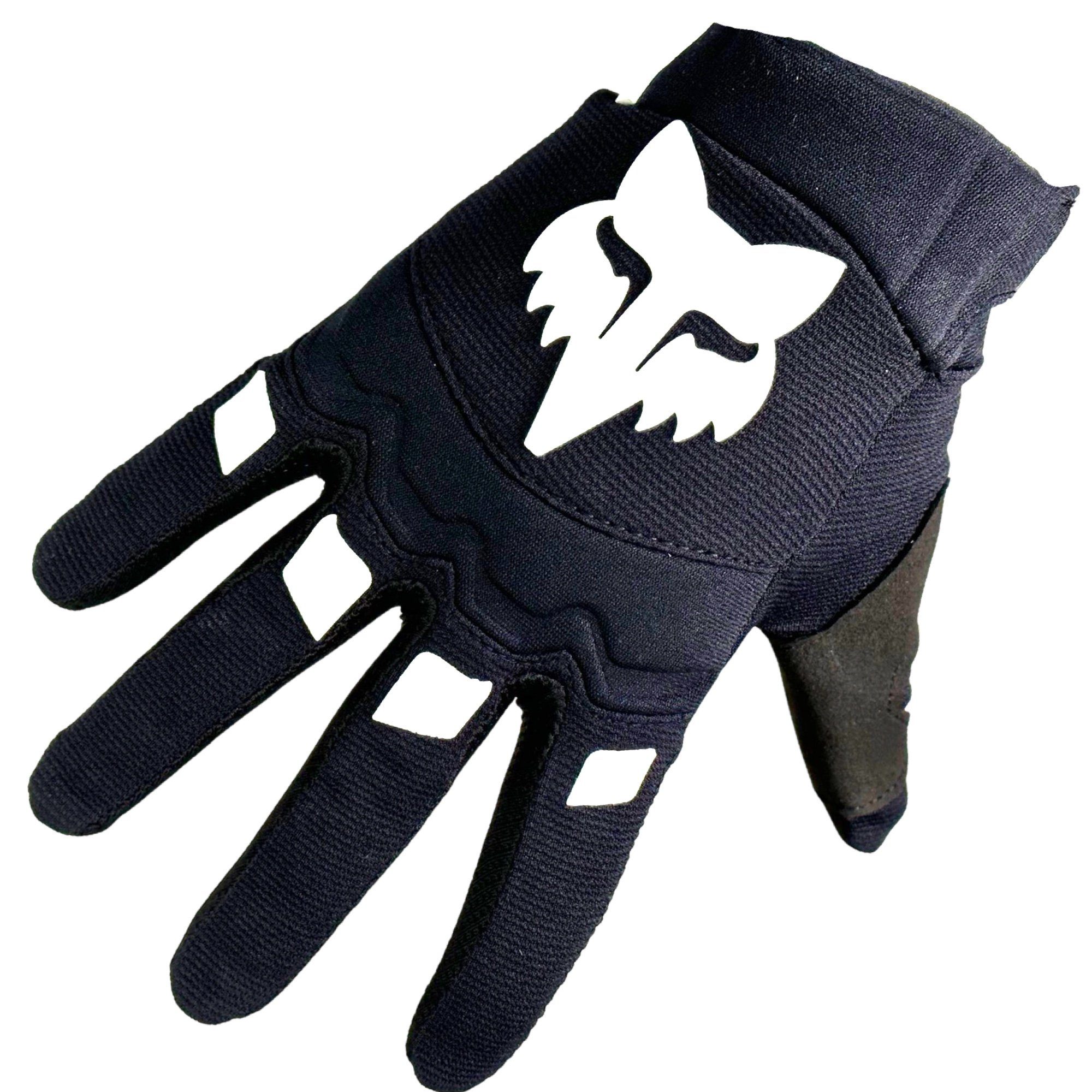 Fahrradhandschuhe Fox Dirtpaw Youth Kinder Glove Handschuhe Retro Schwarz/Weiß