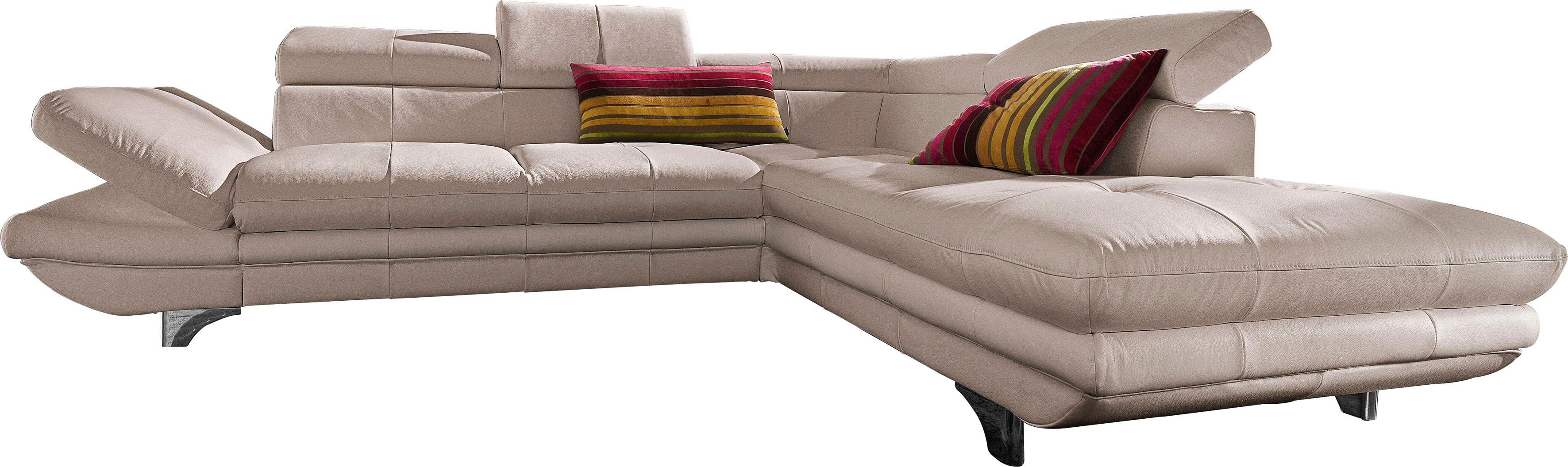 COTTA Ecksofa "Enterprise L-Form", mit Arm- & Kopfteilverstellung, wahlweis günstig online kaufen
