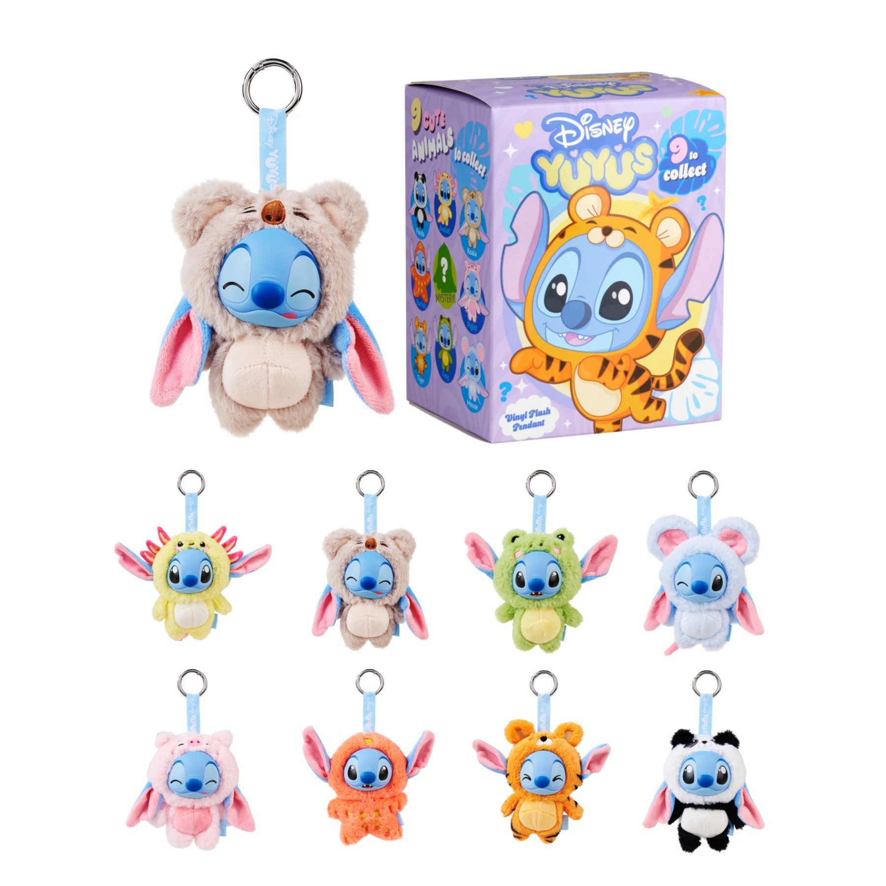 Disney Anhänger Schlüssel Lilo & Stitch 1 Stück Mystery Anhänger mehrfarbig Schlüsselbund