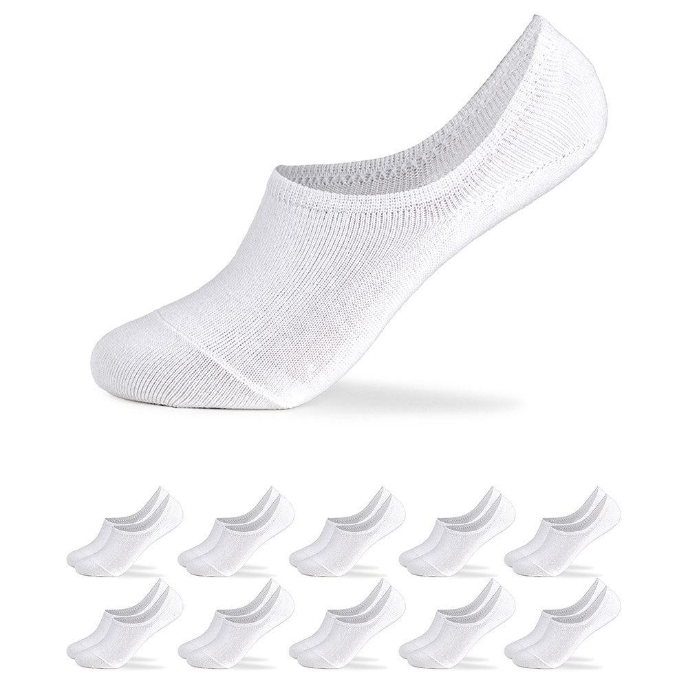 OCCULTO Füßlinge Damen Füsslinge 10er Pack (Modell: Susi) (10-Paar)