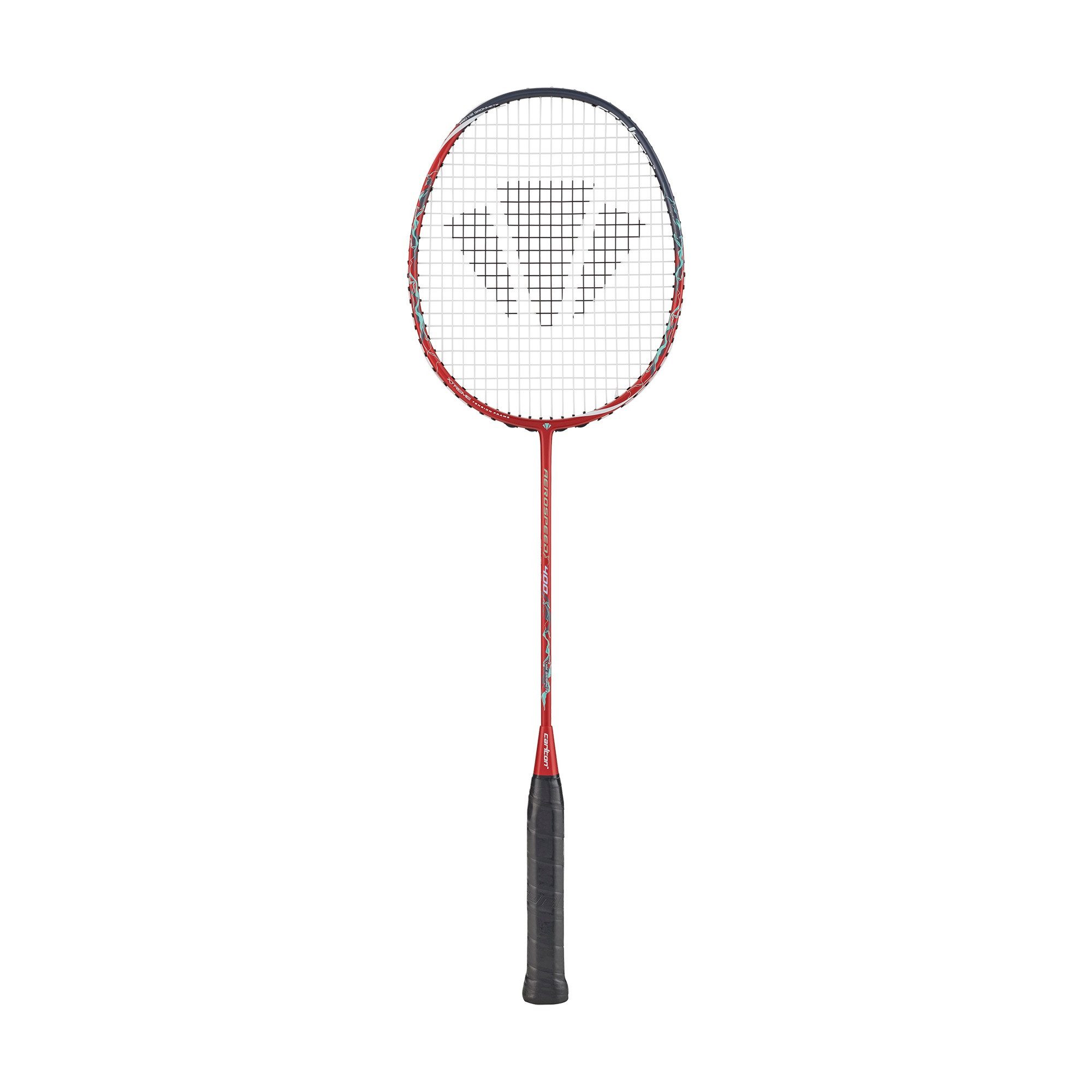 CARLTON Badmintonschläger Aerospeed 400 (86g/grifflastig/mittel) rot - besaitet, Gewichtsklasse: 3U/G3