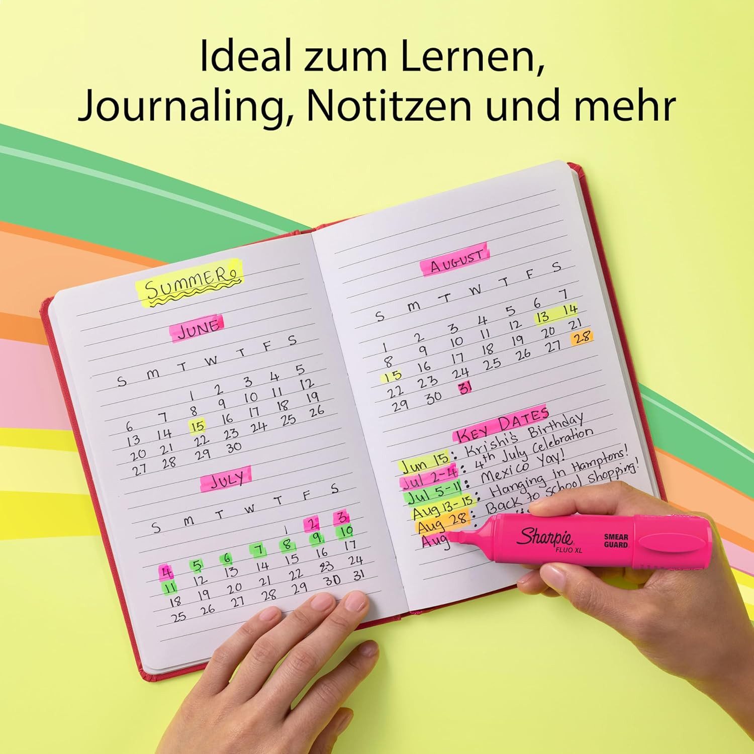 Sharpie Marker Sharpie Fluo XL Highlighter Mix 4er