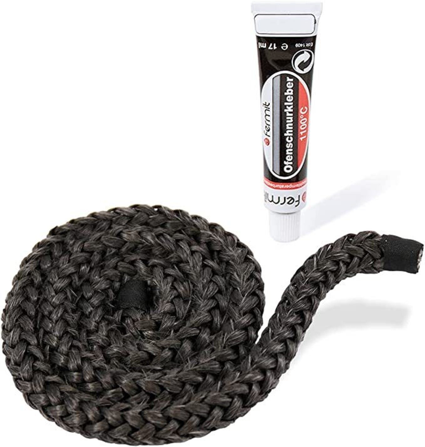 CONFUEGO Dichtungsband Dichtichtschnur Set Ø 10 mm Kamin, Ofen, Montagekleb günstig online kaufen