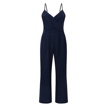 RUZU UG Midikleid Bodykleid Modischer ärmelloser Damen-Jumpsuit Hoher Taille