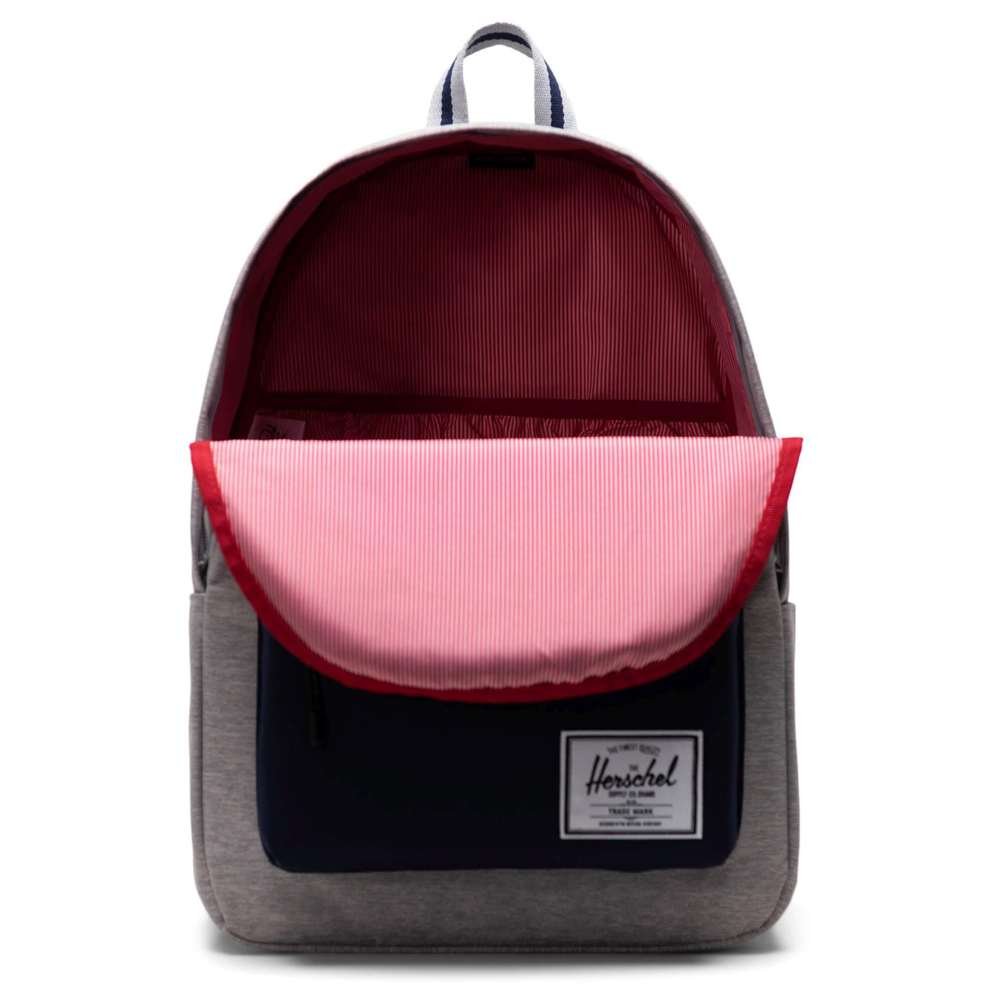 Herschel Schulrucksack Classic XL 30 - Rucksack 47 cm (light grey crosshatch/peacoat)