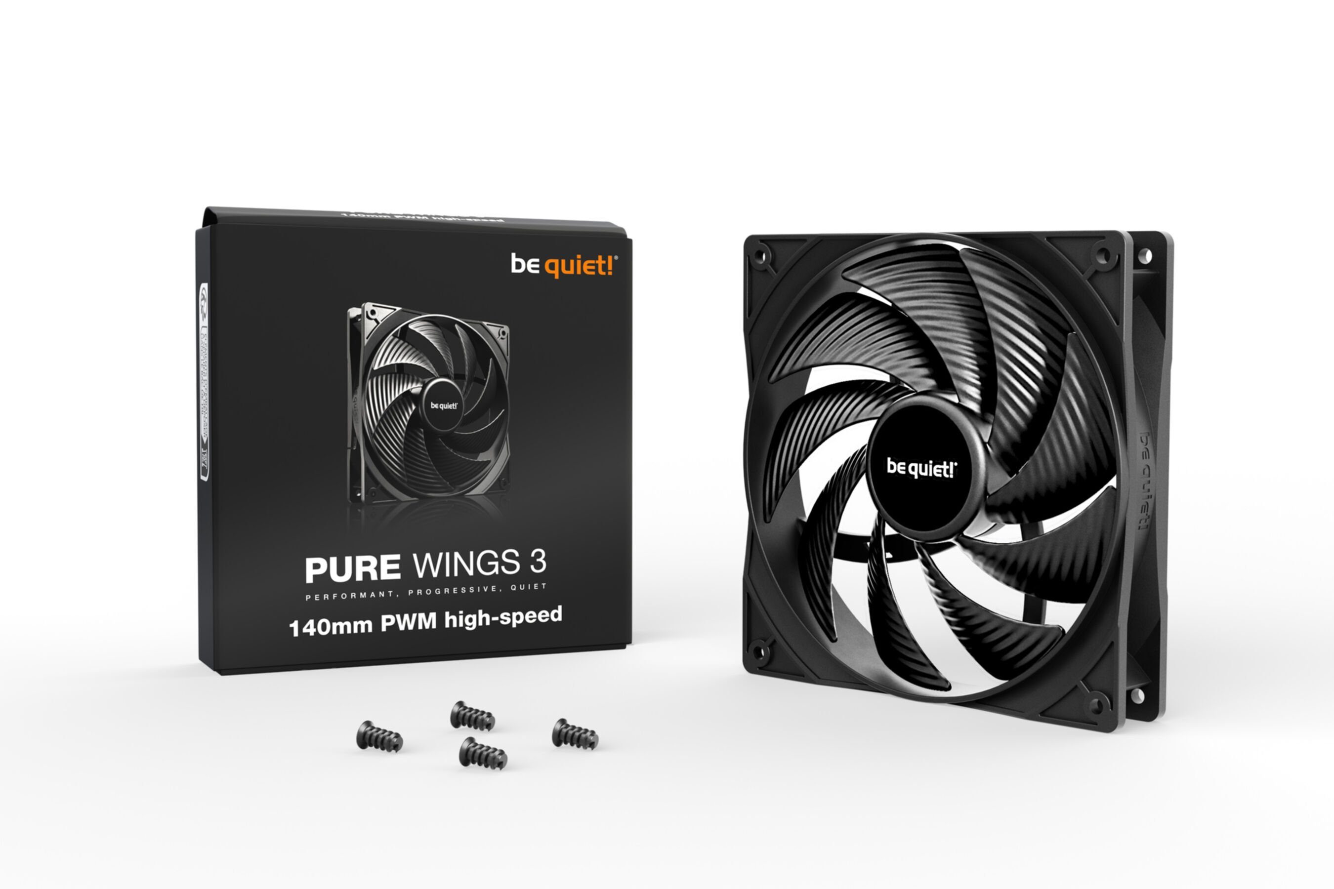 be quiet! Gehäuselüfter Pure Wings 3 140mm PWM high-speed