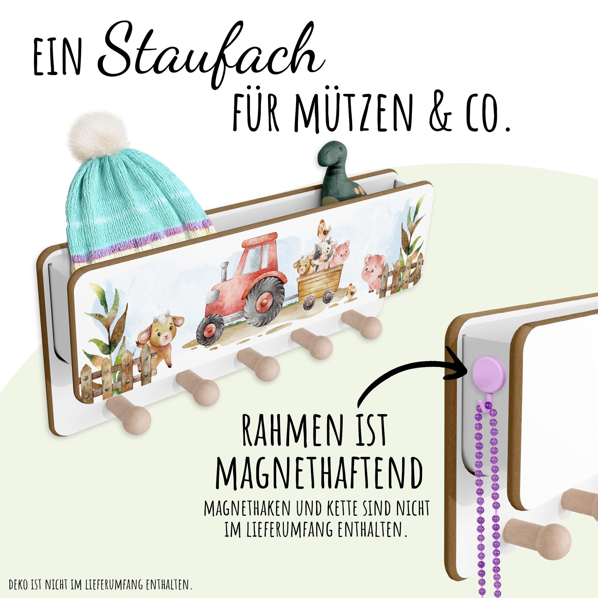 Holzura Kinderregal Kindergarderobe aus Holz mit günstig online kaufen