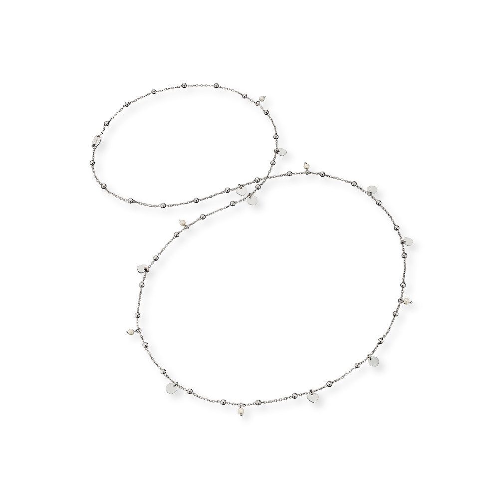 Engelsrufer Silberkette Engelsrufer Halskette Silber ERN-LILJOY-PE mit Muschelkernperlen (1-tlg)