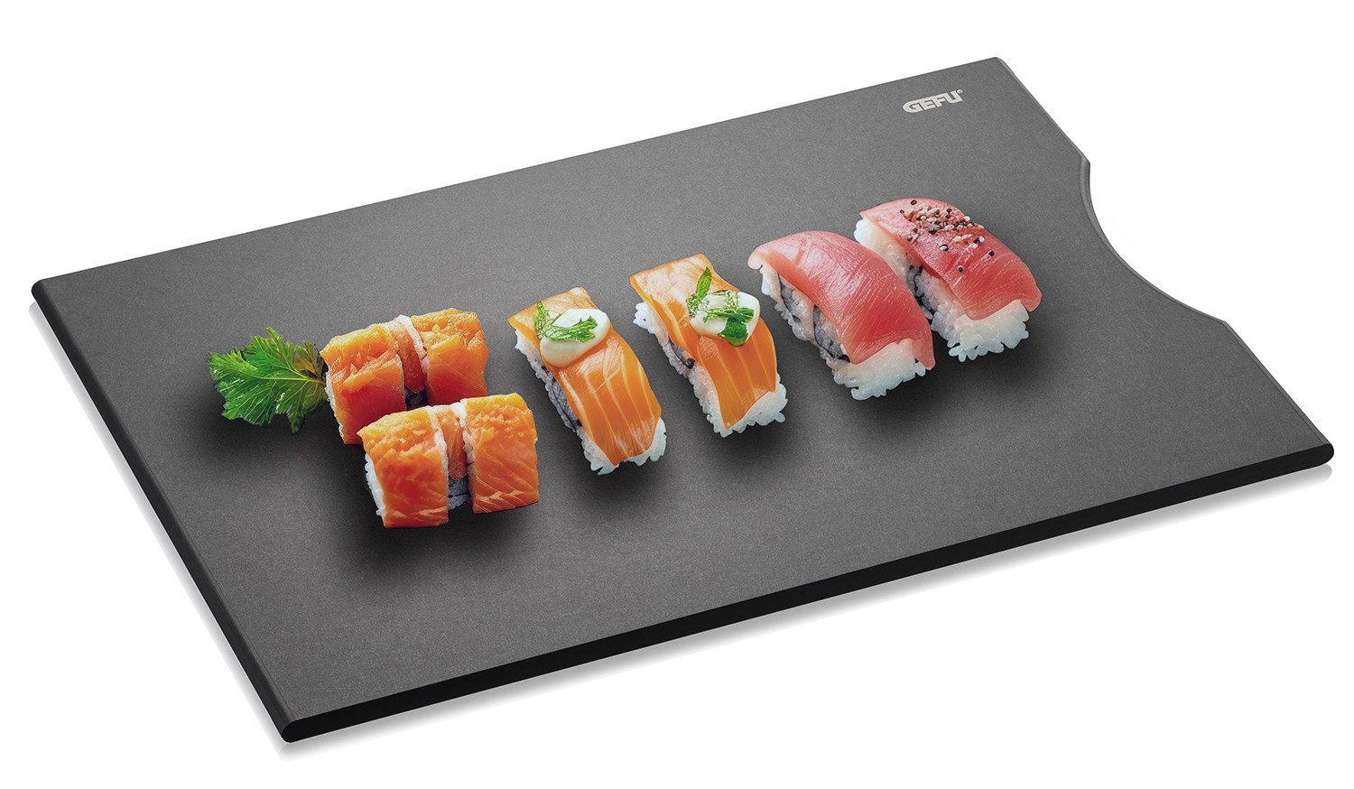 GEFU Schneidebrett SLIZE, Holzpapierfaser, (1-St), Holzverbundstoff aus 80 % recyceltem Material