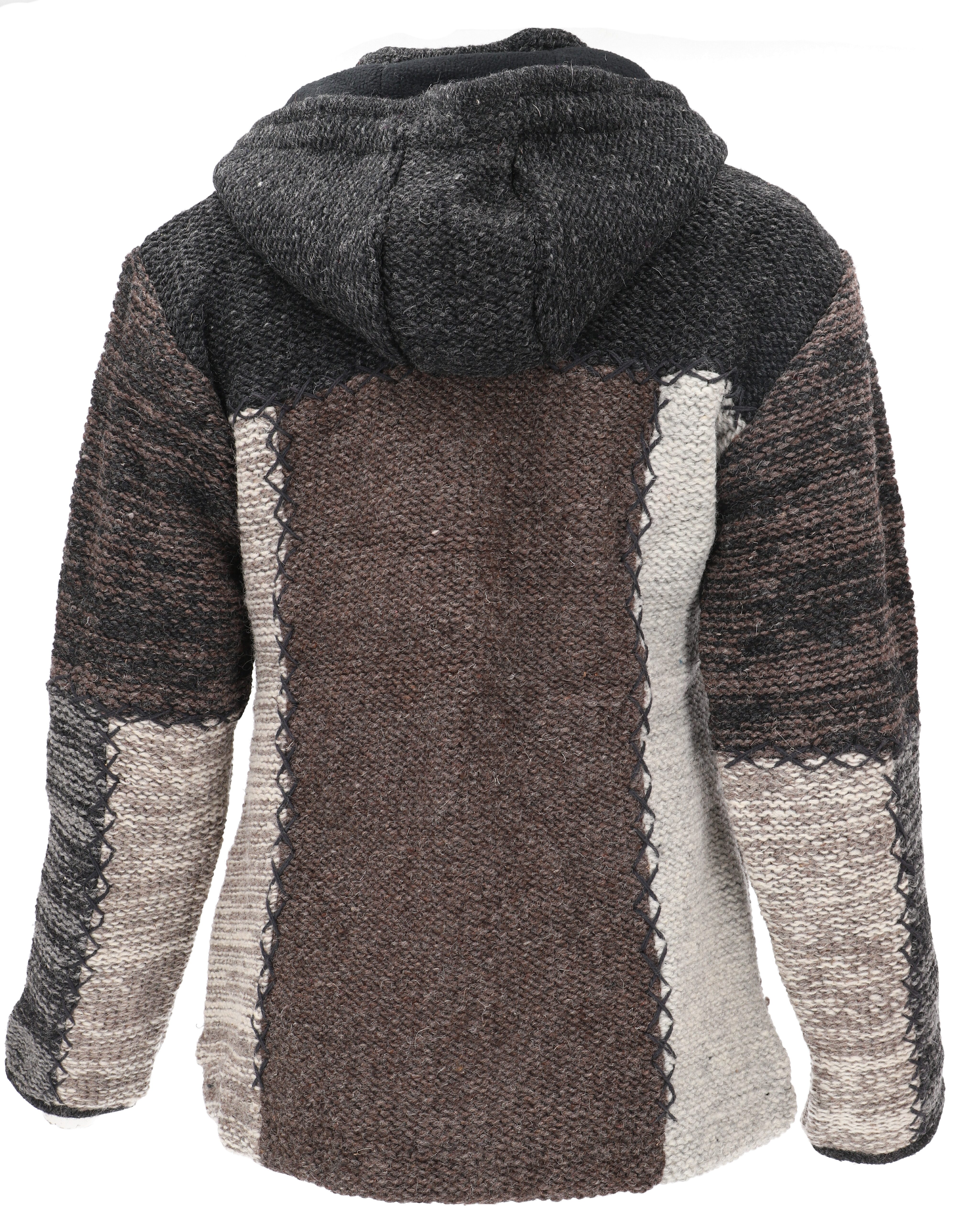 Guru-Shop Langjacke Kuschelige gefütterte Strickjacke, Damenjacke,.. – Bild 4 von 5