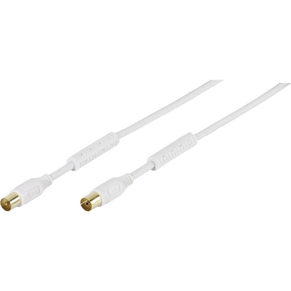 Vivanco Absorber TV/RD Antennenkabel 100 dB 7.5m SAT-Kabel, vergoldete Steckkontakte, mit Ferritkern