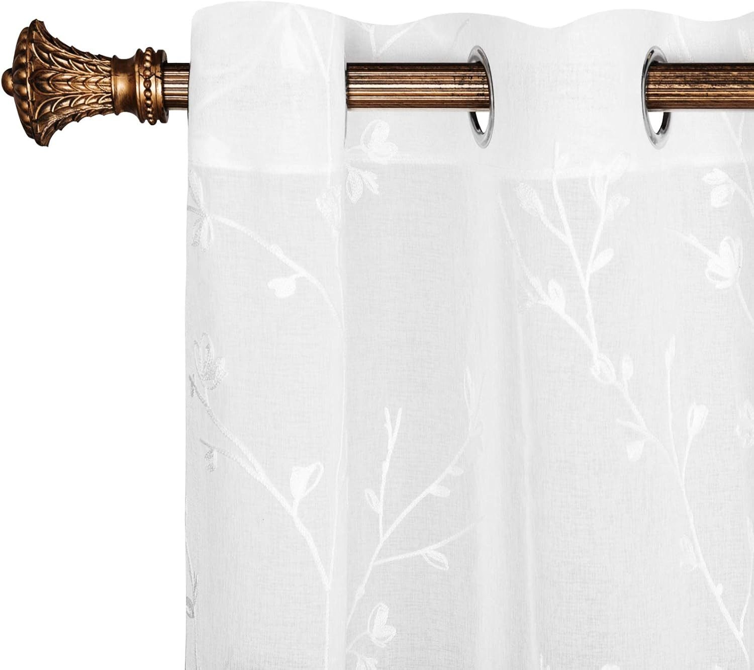 Woltu Gardine, (2 St), transparent Blumen günstig online kaufen