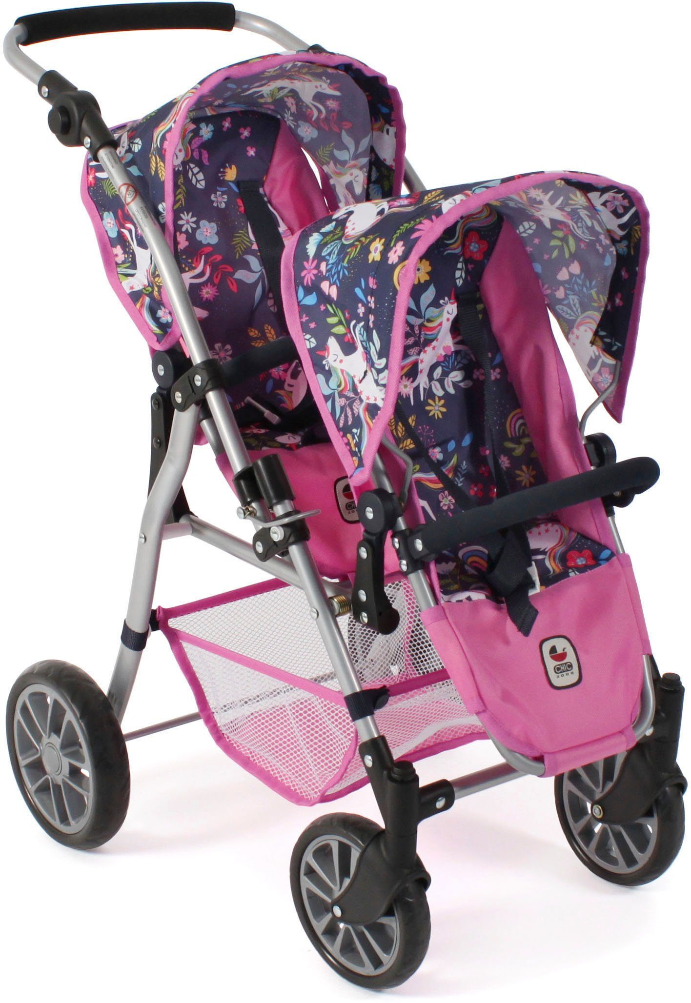 CHIC2000 Puppen-Zwillingsbuggy Twinny, Einhorn, mit schwenkbaren günstig online kaufen