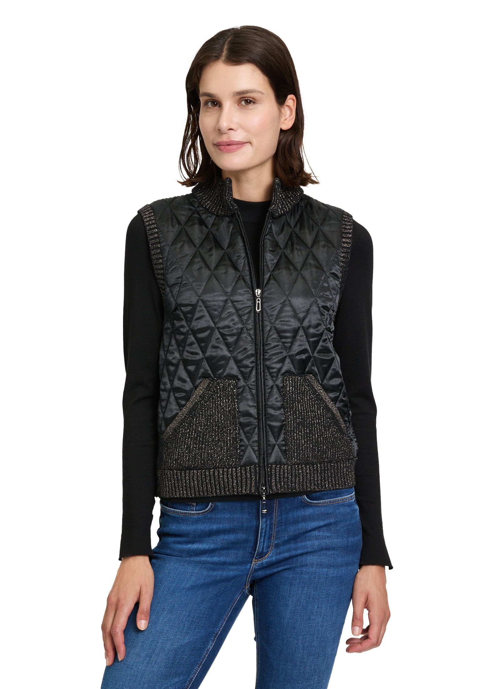 Strickjacke Betty Barclay Damen Strickweste mit Reißverschluss
