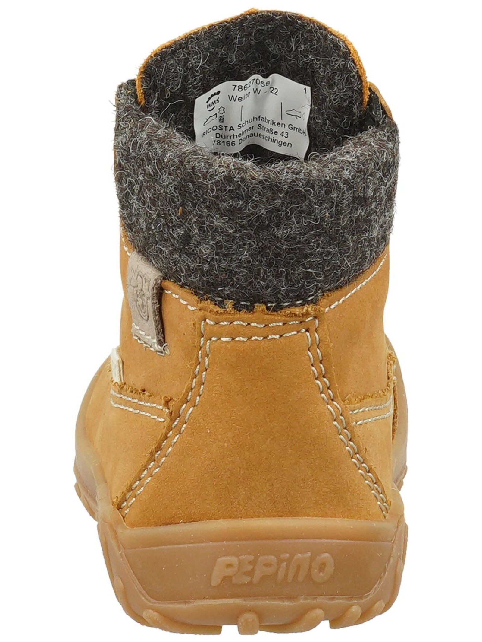 Pepino Stiefelette Leder/Textil . Schnürstiefelette