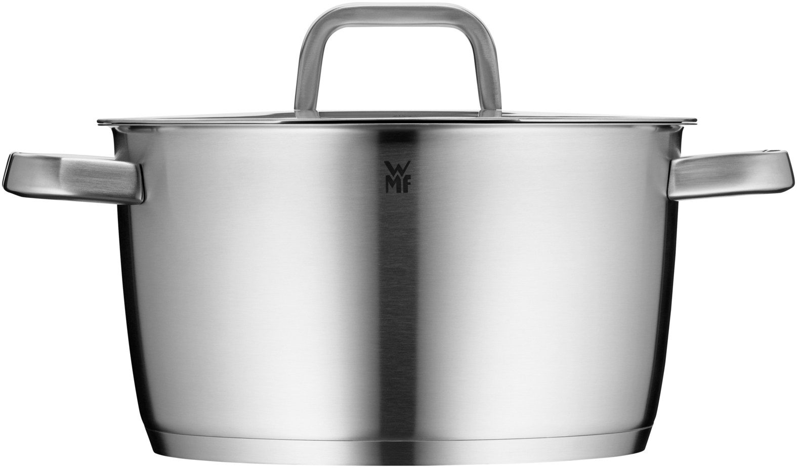 WMF Fleischtopf Iconic Kochtopf mit Deckel, 24 cm, Cromargan Edelstahl rostfrei 18/10 (1-tlg), wärmereduzierende Griffe