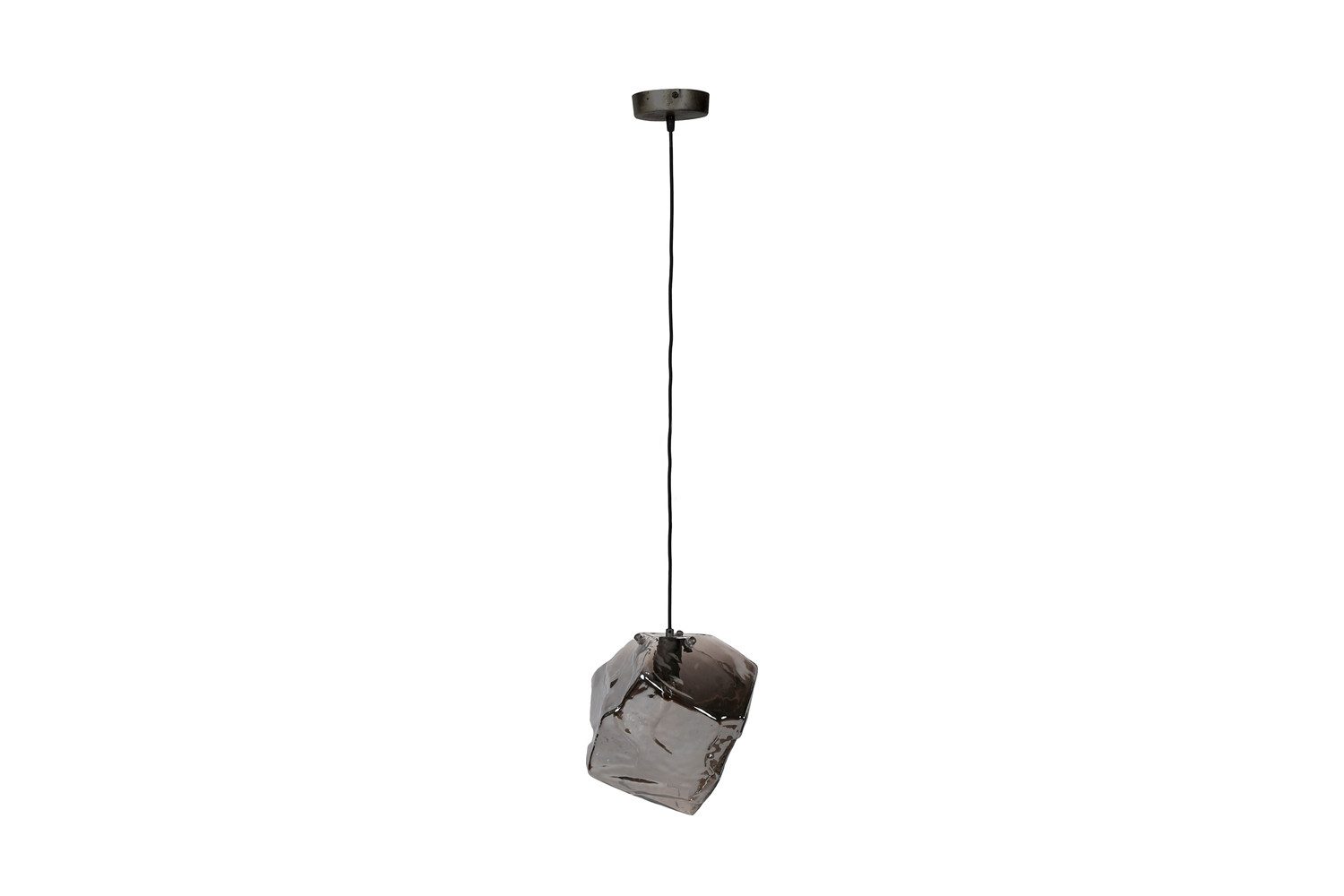 KAWOLA Hängeleuchte EDESSA, Hängelampe Glas silber