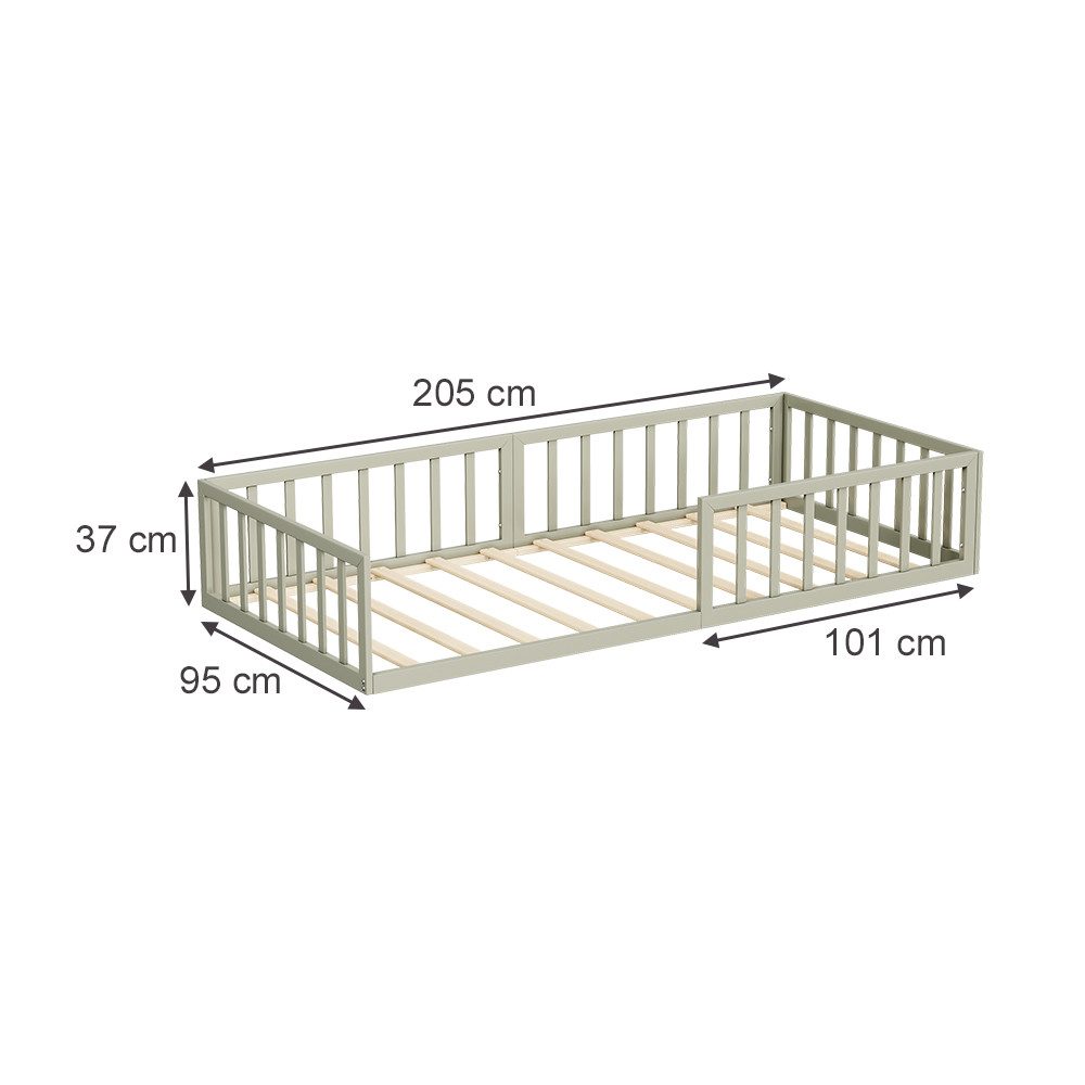 VitaliSpa® Kinderbett Minno, Greige, 205 x günstig online kaufen