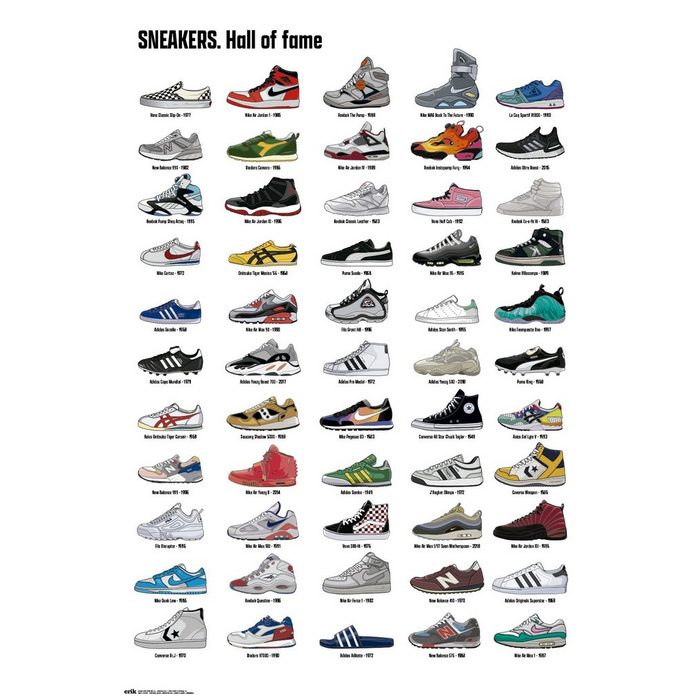 Grupo Erik Poster Sneakers Poster Hall Of Fame 61 x 91 5 cm