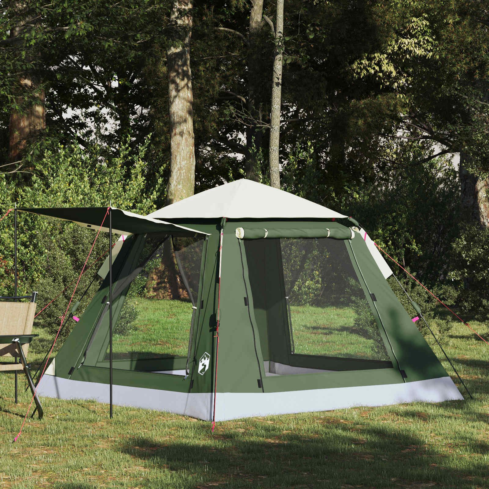 Faltzelt Instant-Zelt 3 Personen 205x205x143 cm Grün