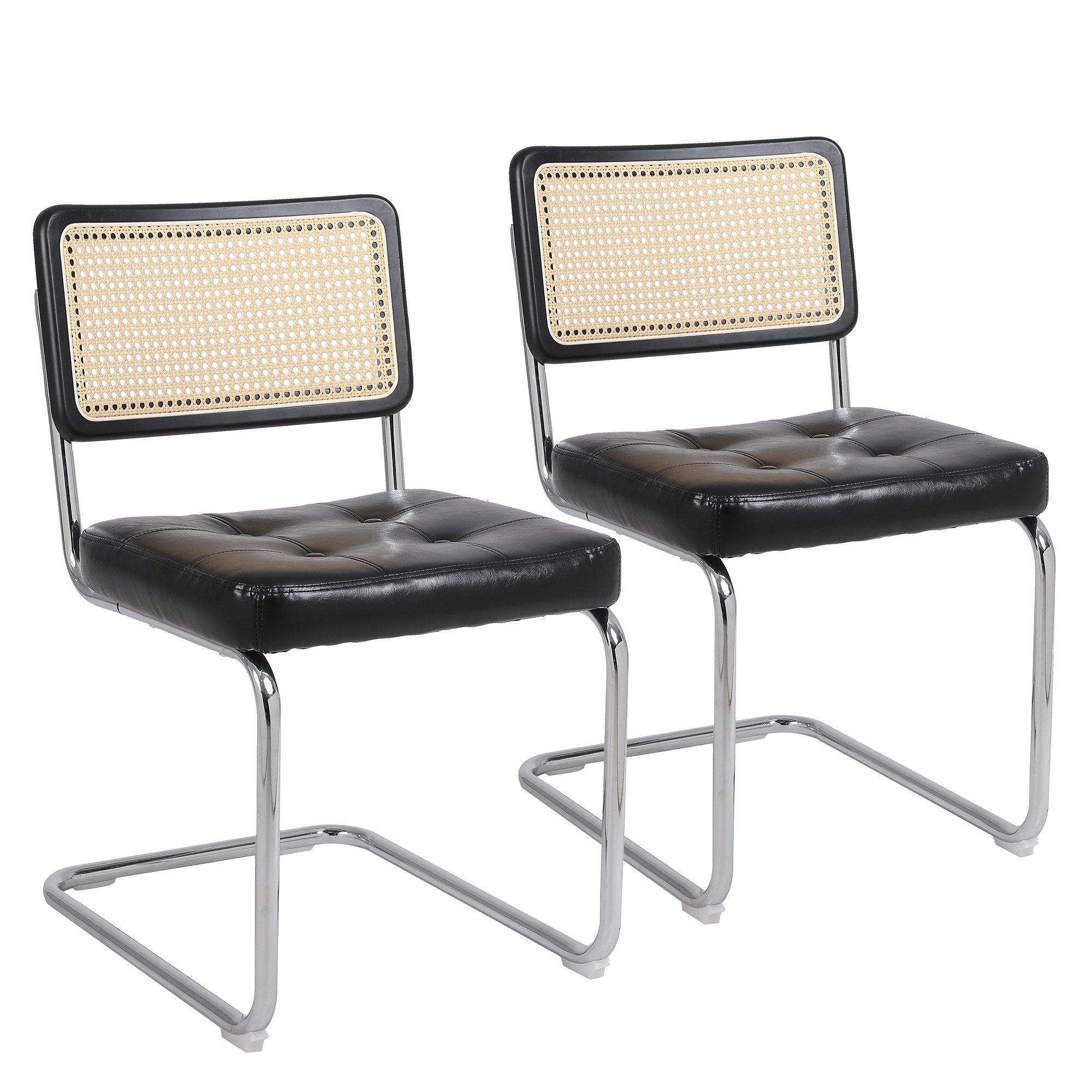 OKWISH Esszimmerstuhl Polsterstuhl Küchenstuhl (Akzentstühle Rattan günstig online kaufen